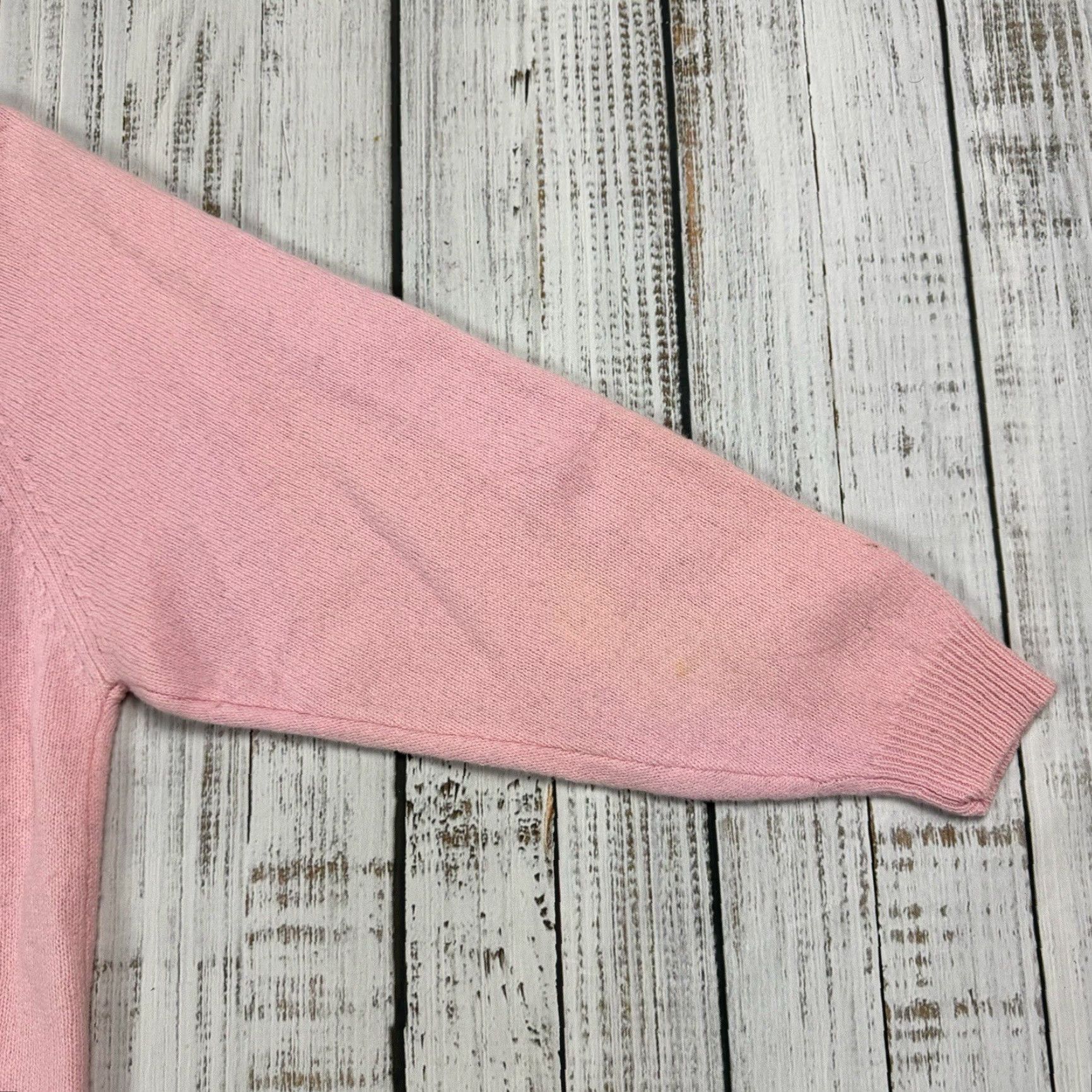 Pinko VINTAGE AMBROSIA Cardigan Women Large Pink Wool Knit 3-Button Solid Preppy Sweater Size L / US 10 / IT 46 - 7 Thumbnail