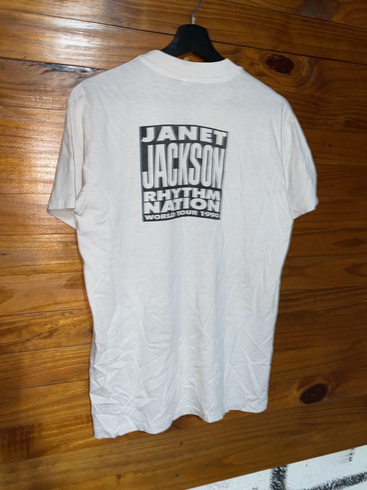 Rap Tees Vintage 1990 Janet Jackson Rhythm Nation World Tour T-Shirt Size US M / EU 48-50 / 2 - 12 Thumbnail