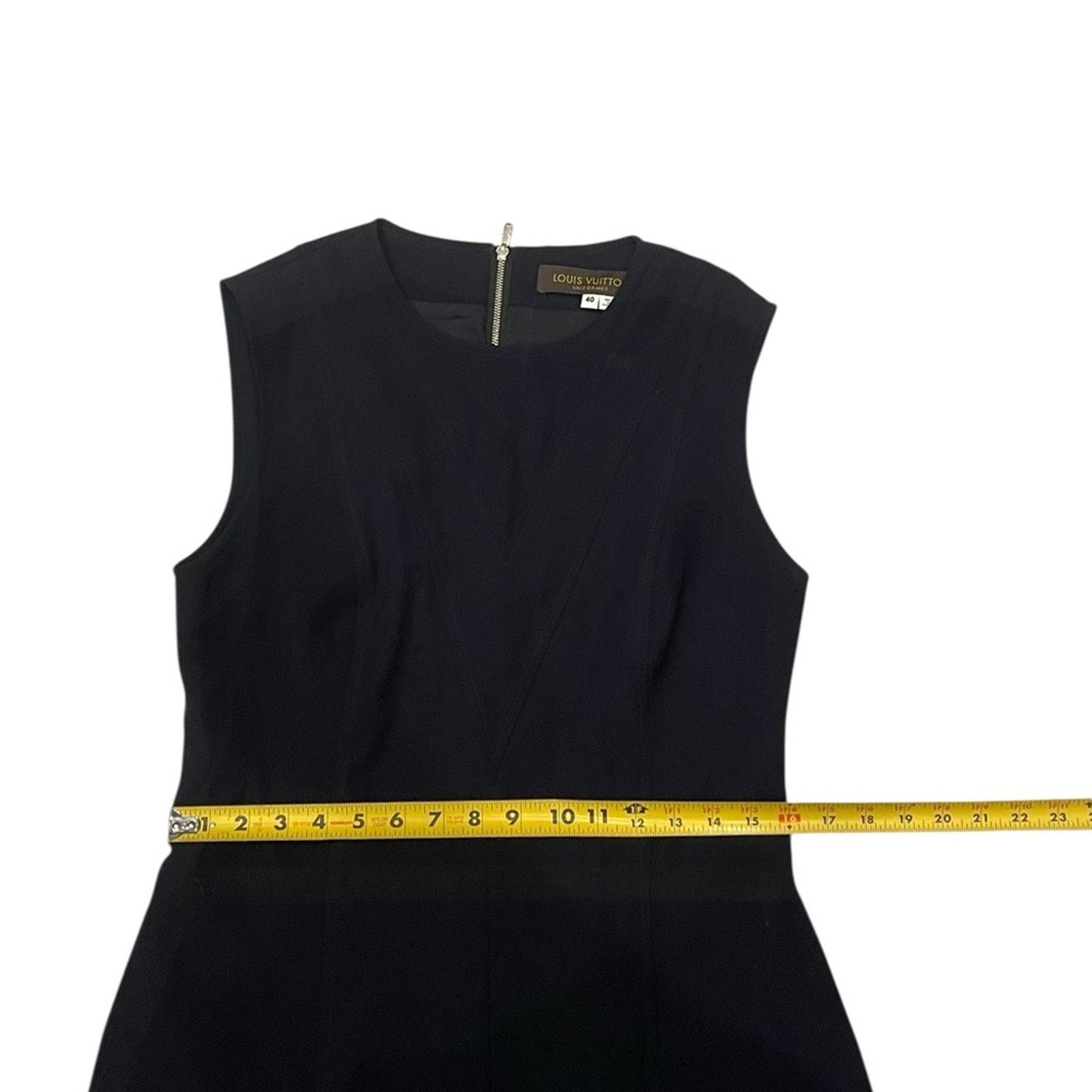 Louis Vuitton Louis Vuitton Uniforms Women’s Blue Sleeveless Lined Dress Size ONE SIZE - 7 Thumbnail