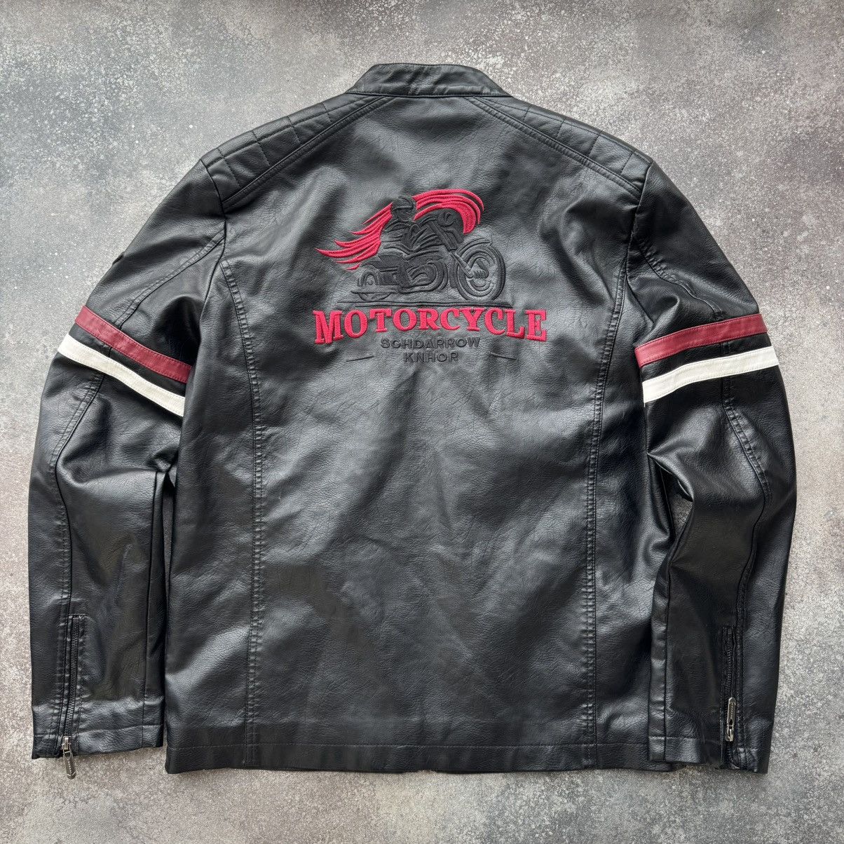 Hysteric Glamour Moto Racing Vintage Y2K Faux Leather Jacket Size US M / EU 48-50 / 2 - 3 Thumbnail