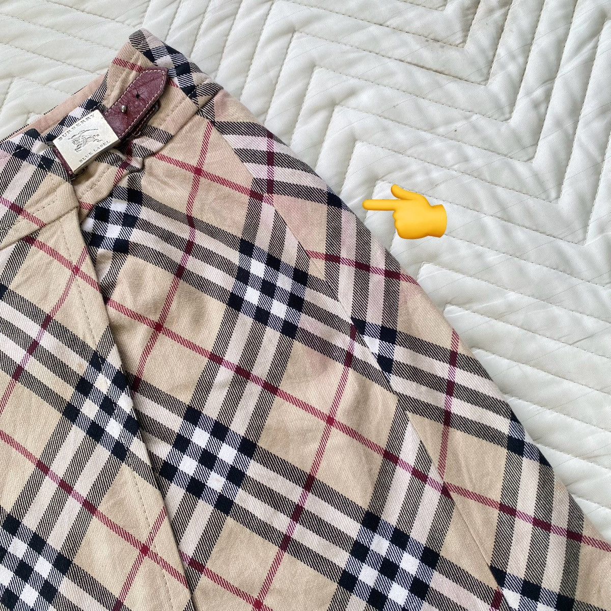 Burberry Burberry Blue Label Women’s Wrap Skirt – Made in Japan Size 31" - 11 Thumbnail