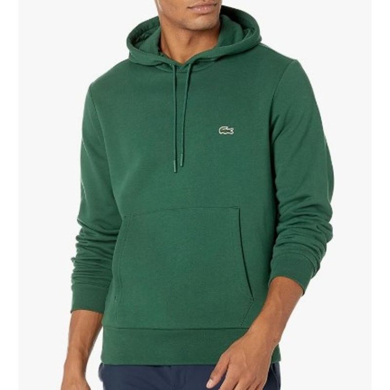 Lacoste Lacoste Men's Organic Cotton Hoodie 4XL Vert Green Size US XXL / EU 58 / 5 - 1 Thumbnail