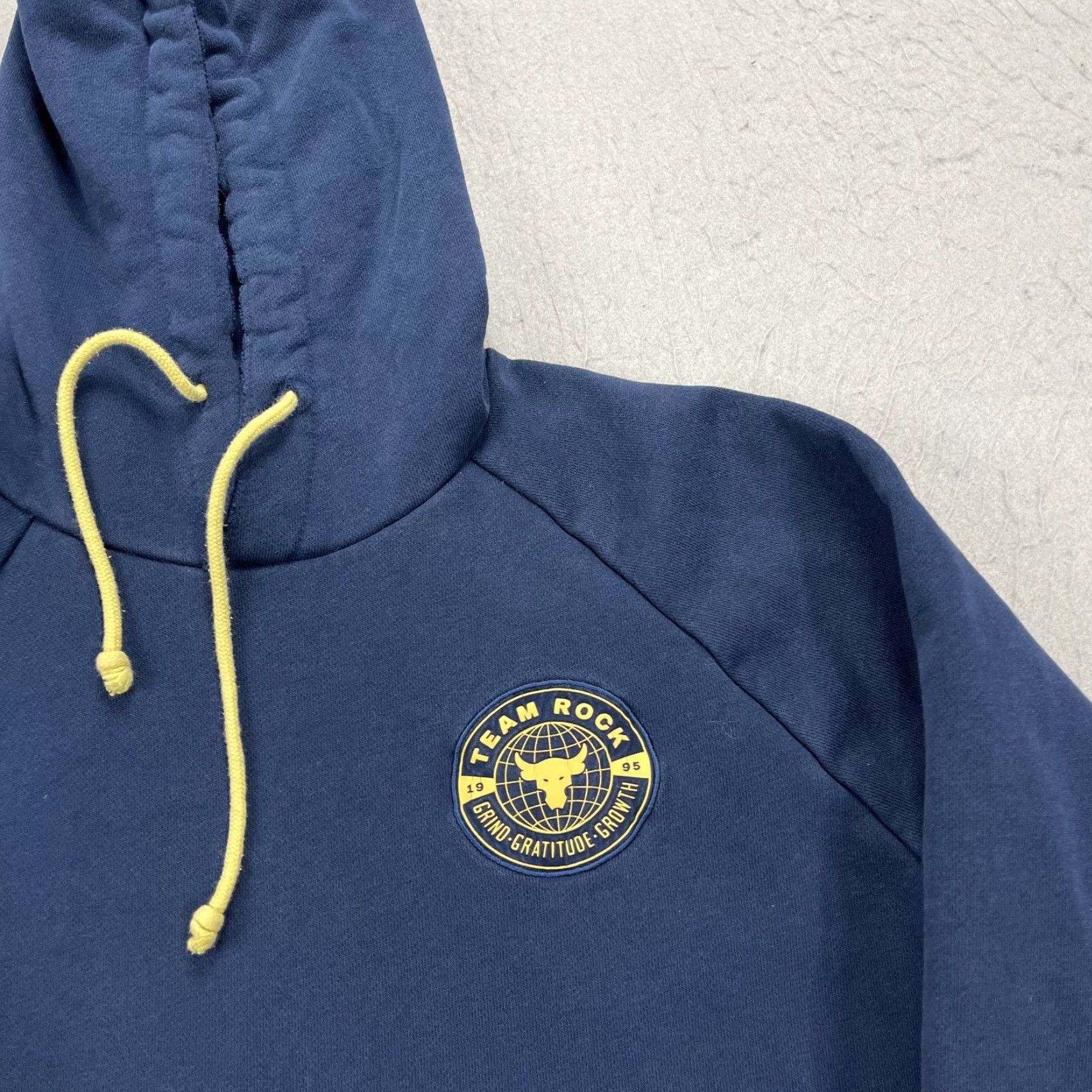 Under Armour Under Armour Project Rock Hoodie Mens L Blue Heavyweight Gym Sweatshirt Pullover Sweatshirt Regular Fit Hooded Pockets Rock USA Size US L / EU 52-54 / 3 - 3 Thumbnail