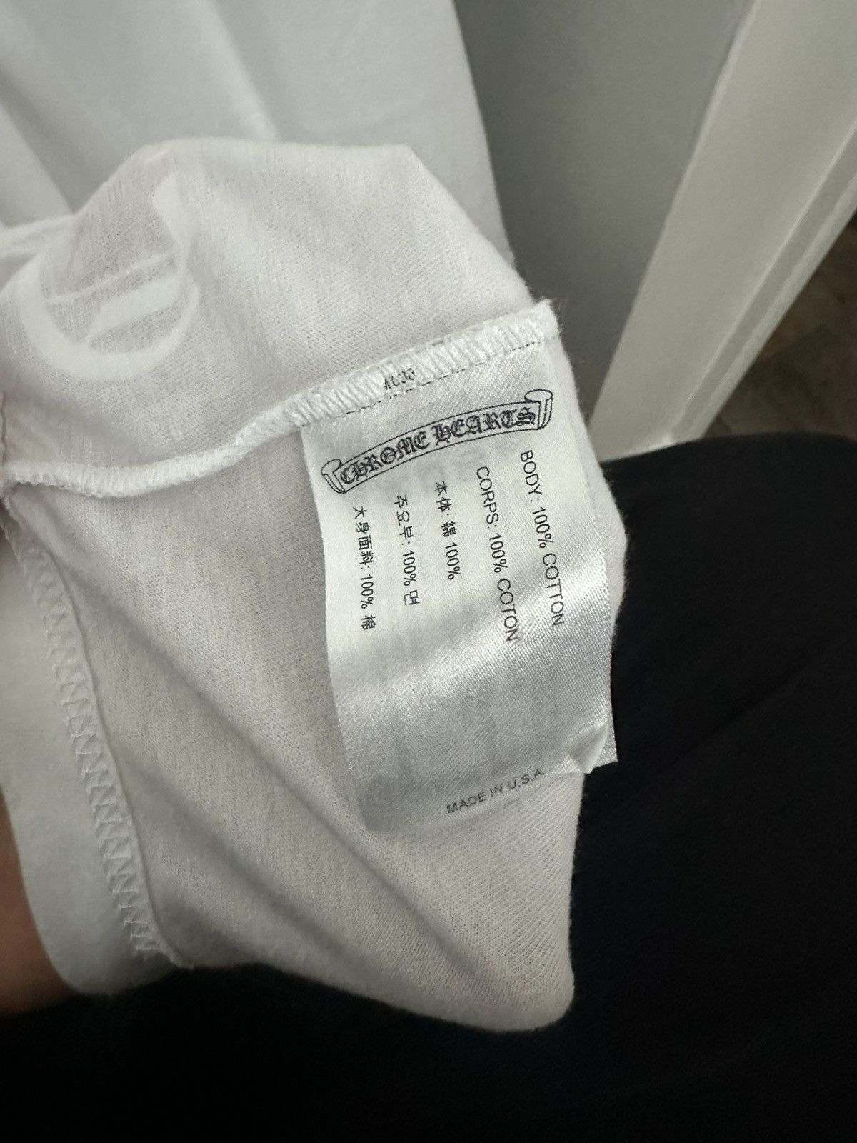 Chrome Hearts Brand New Chrome Hearts NY Horseshoe Pocket Tee Size US XL / EU 56 / 4 - 4 Thumbnail