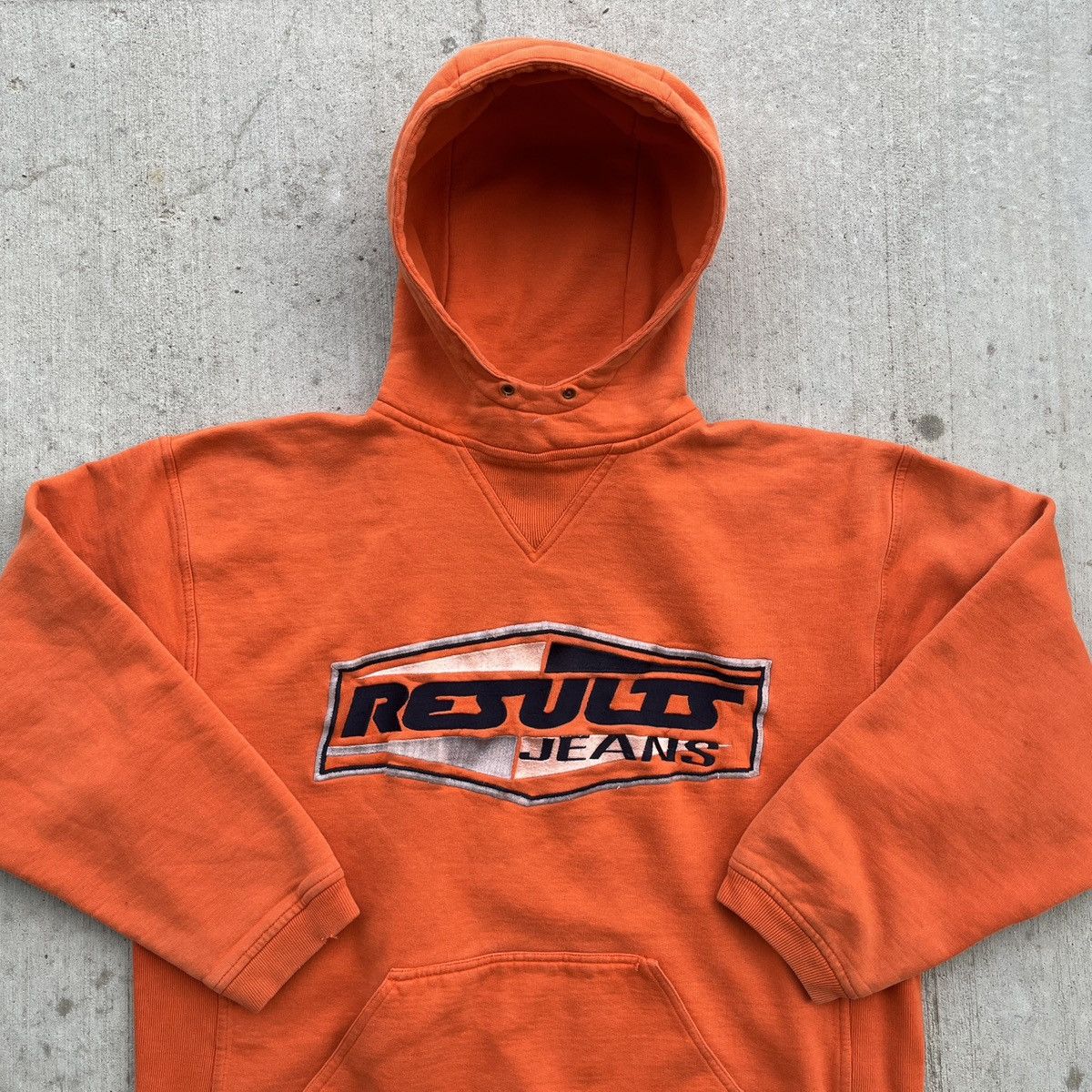 Vintage Vintage Results Jeans Hoodie Size US L / EU 52-54 / 3 - 3 Thumbnail