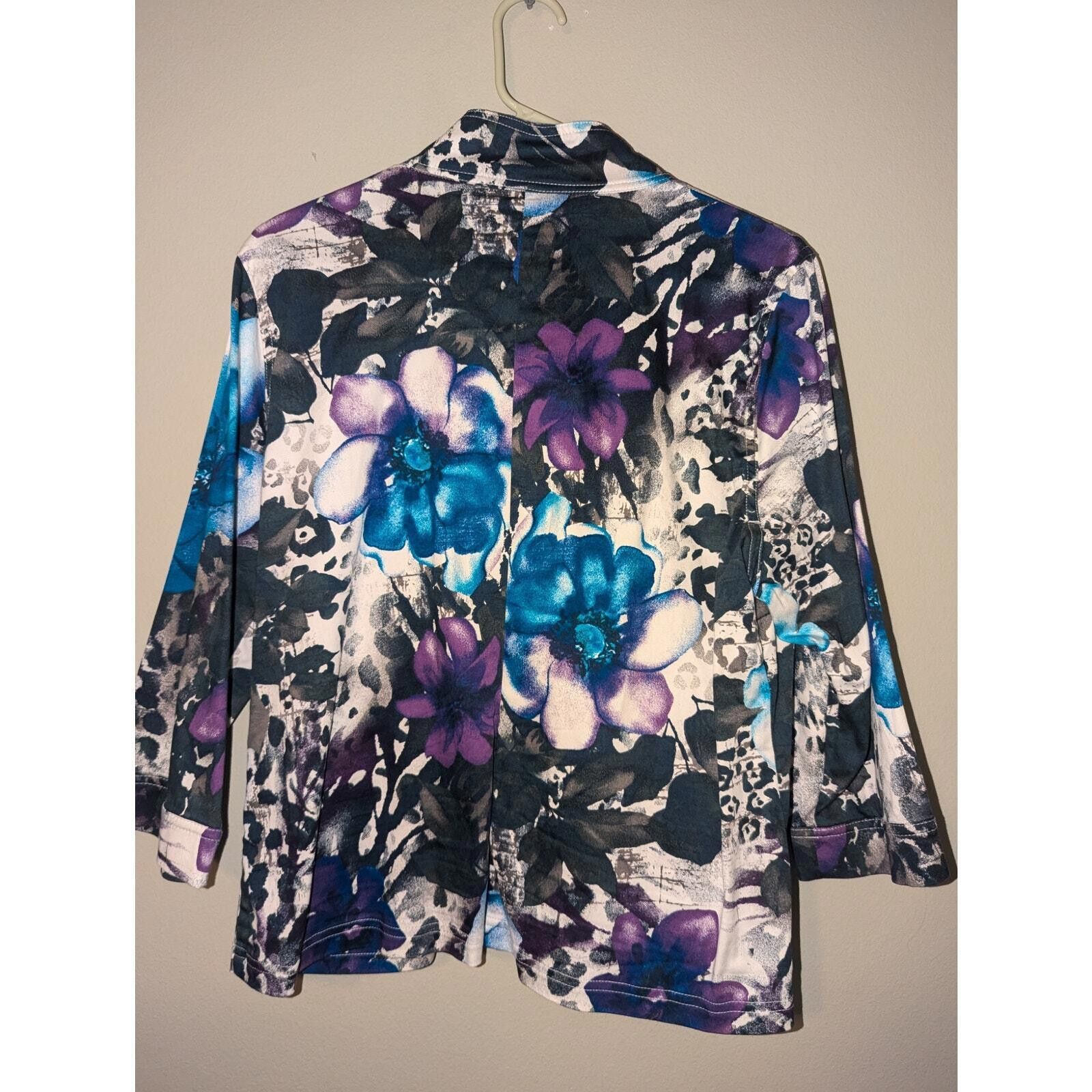 Designer Vintage Sportelle Womens 3/4 sleeve full zip jacket size XL Size XL / US 12-14 / IT 48-50 - 6 Thumbnail