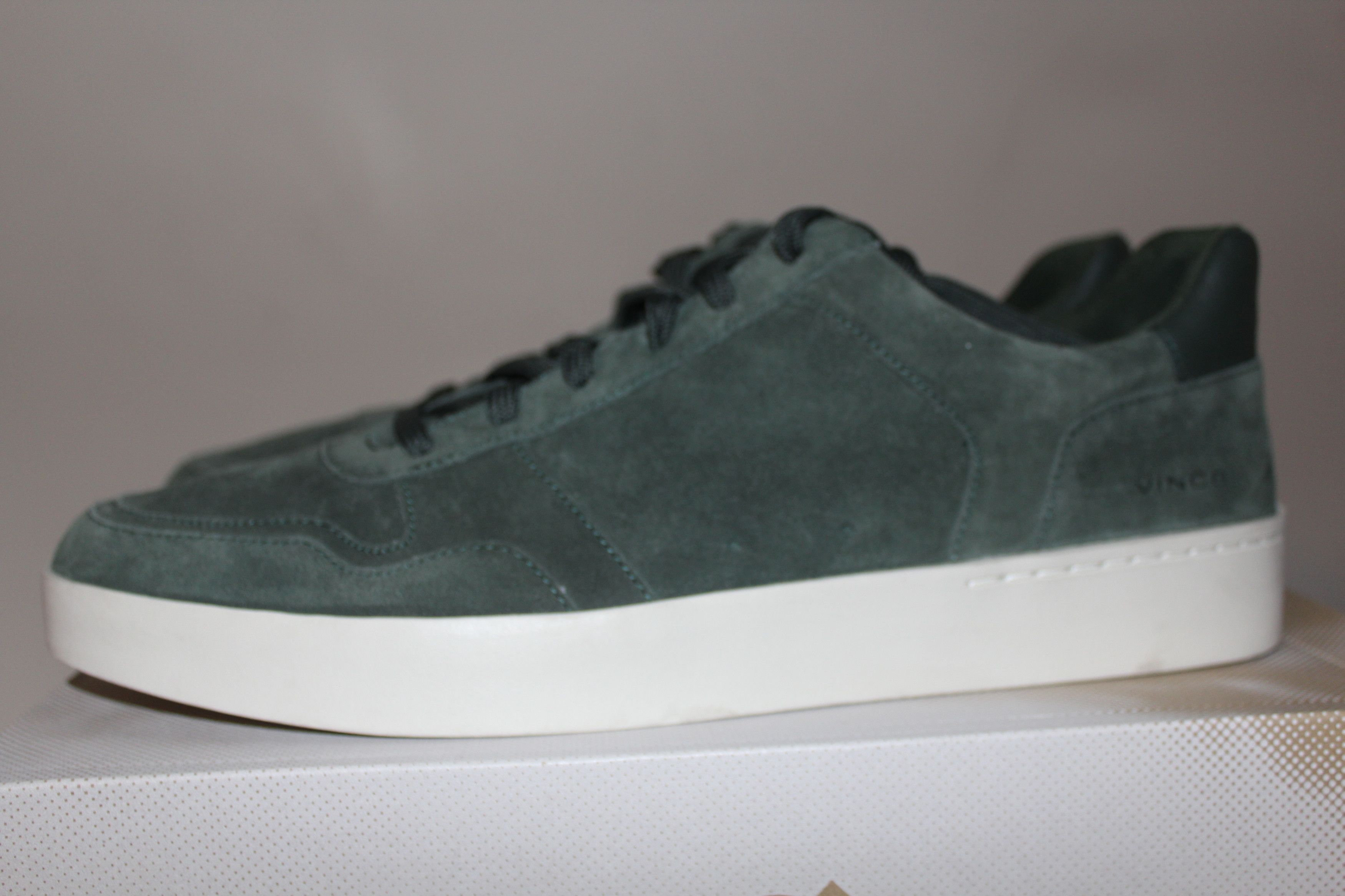 Vince Vince Peyton Leather Green Suede Sneaker Size 13 EU 47.5 Size US 13 / EU 46 - 2 Thumbnail