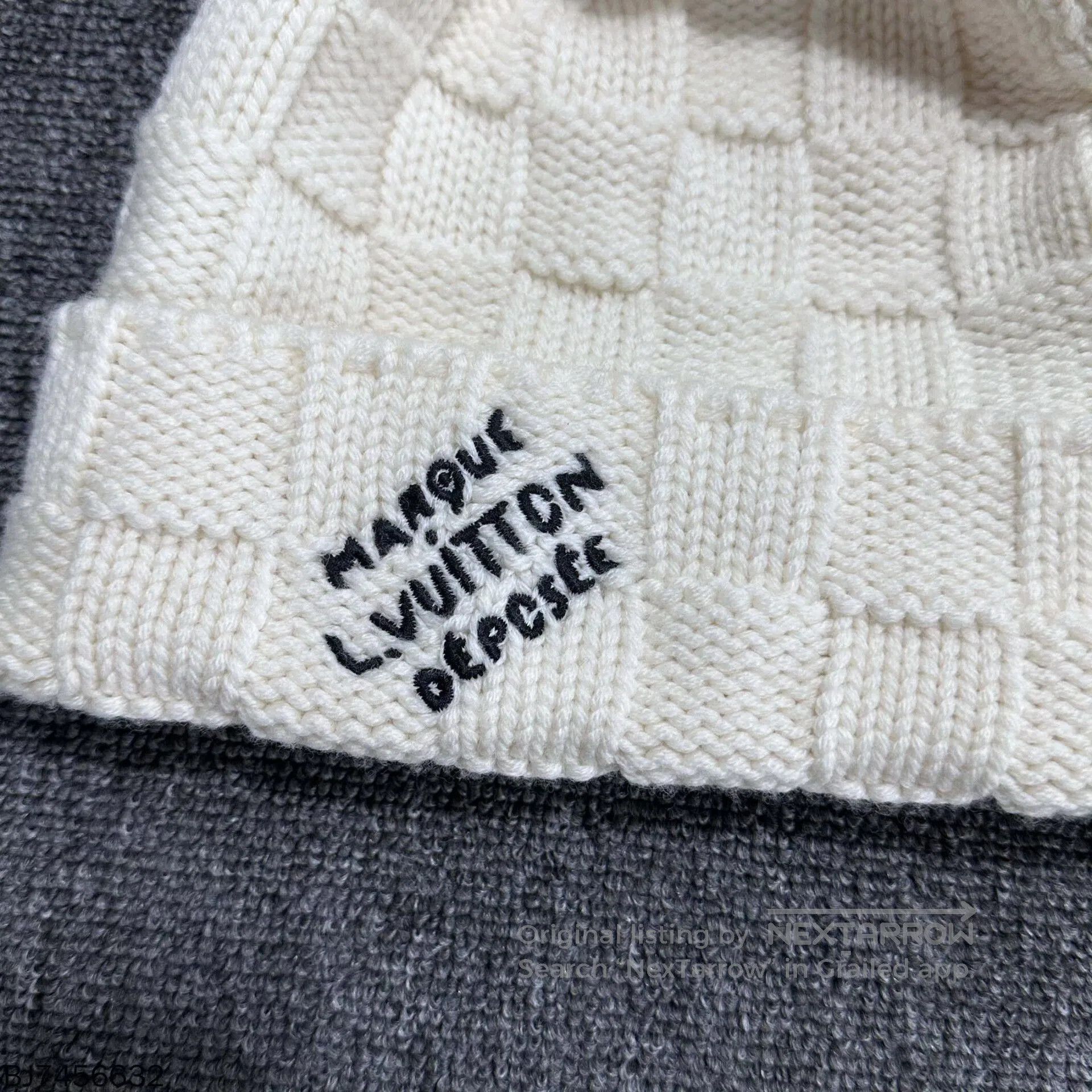 Louis Vuitton louis vuitton checkered cold hat. Size ONE SIZE - 2 Thumbnail