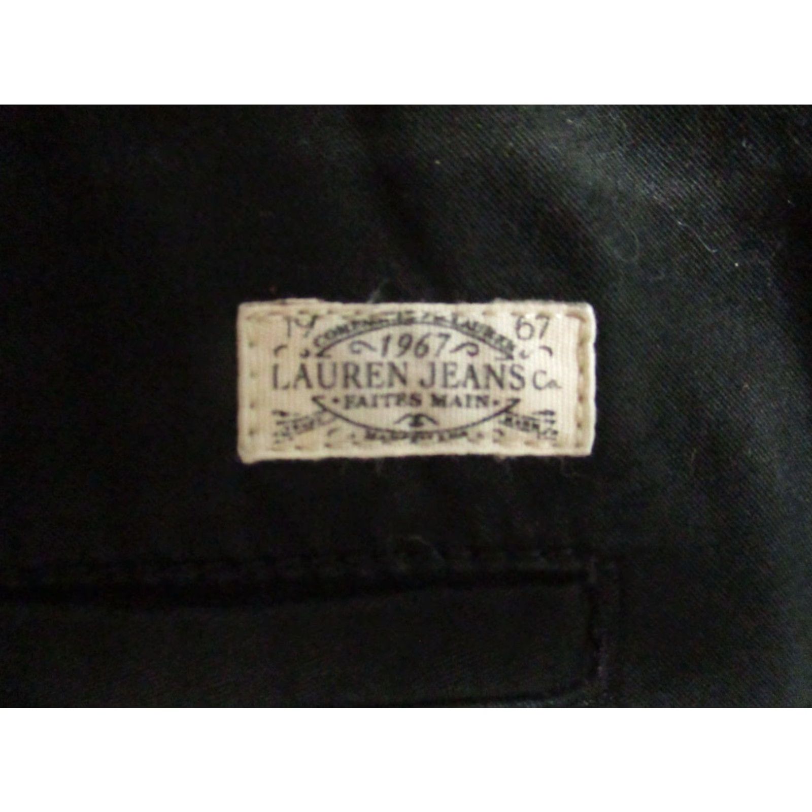 Ralph Lauren Lauren Jeans Co Shorts Womens 12P Petite Black Flat Front Chino Casual Classic Twill 100% Cotton Size 34" / US 12 / IT 48 - 6 Thumbnail
