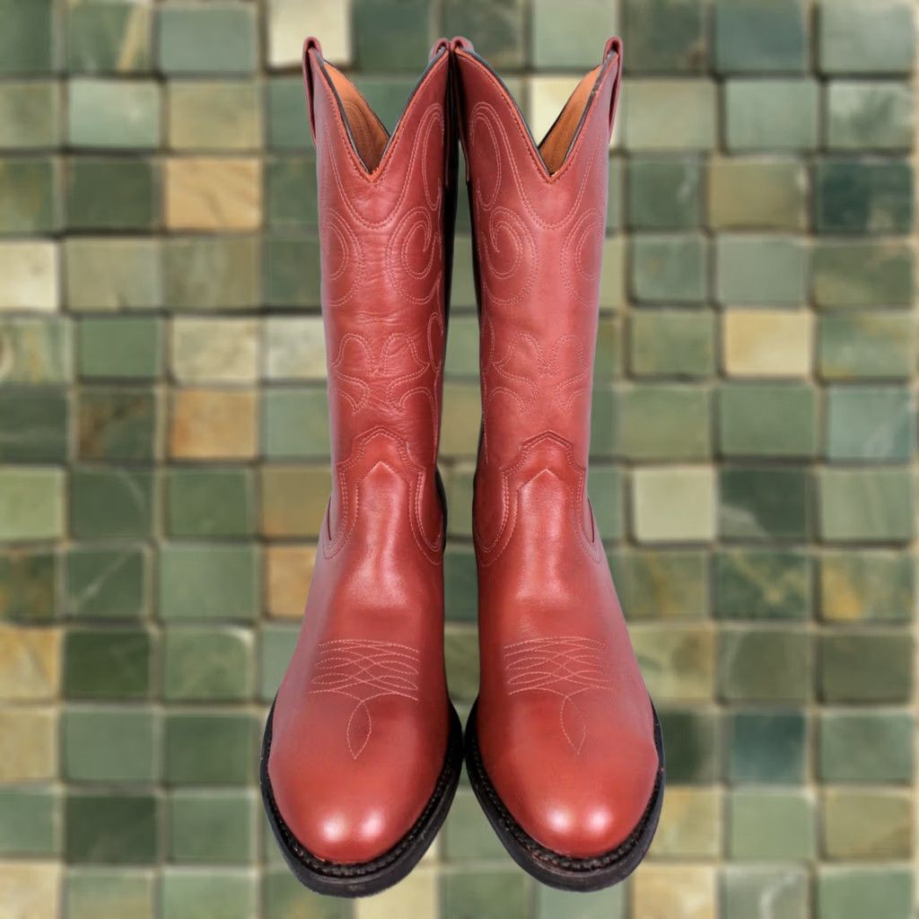 Red Wing Red Wing Boots Mens VTG 70s Pecos Steel Toe Size 12 D Brown Leather Boots Size US 12 / EU 45 - 1 Thumbnail