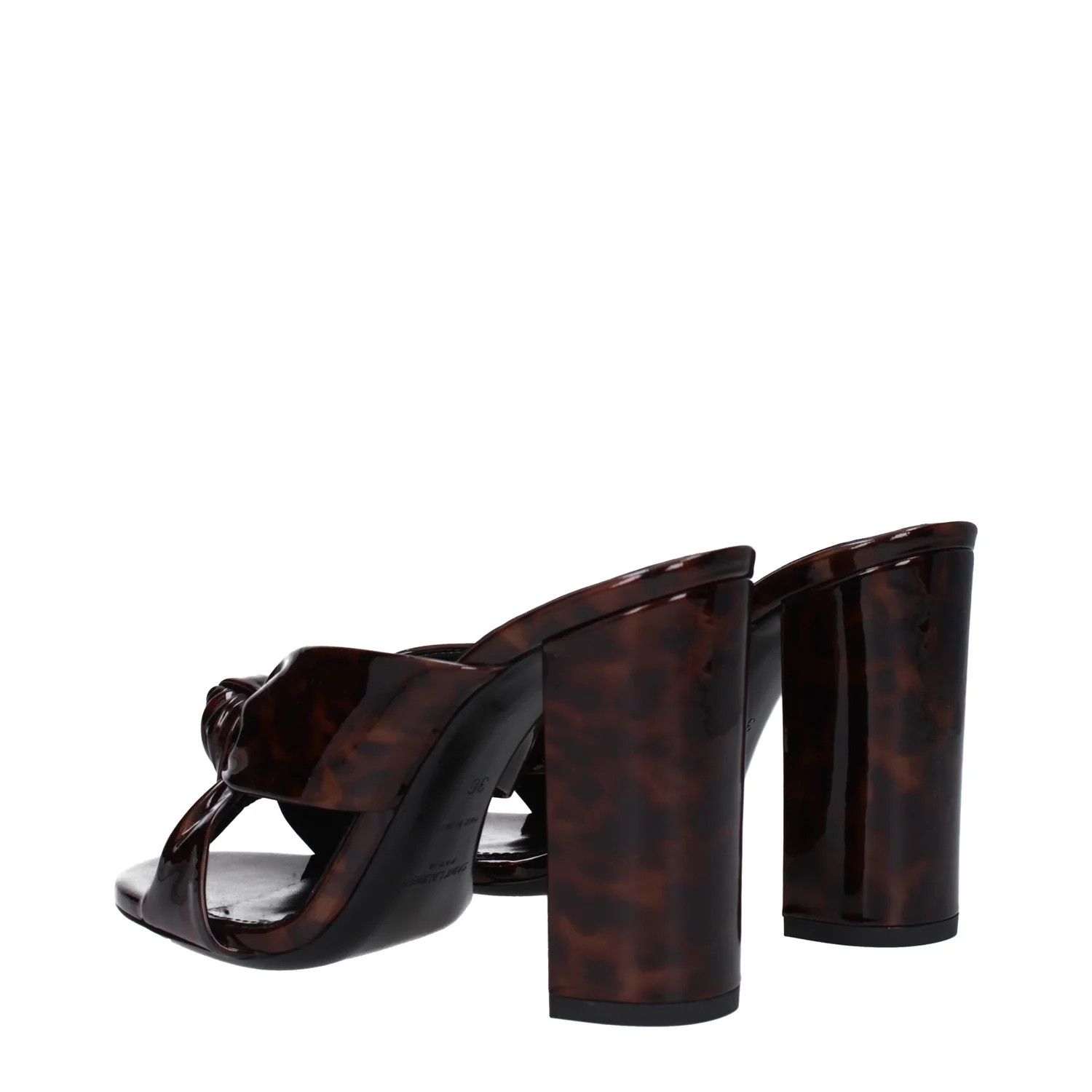 Saint Laurent Paris ob1o1e1124 Patent Leather Sandals in Brown Size US 6.5 / IT 36.5 - 4 Thumbnail