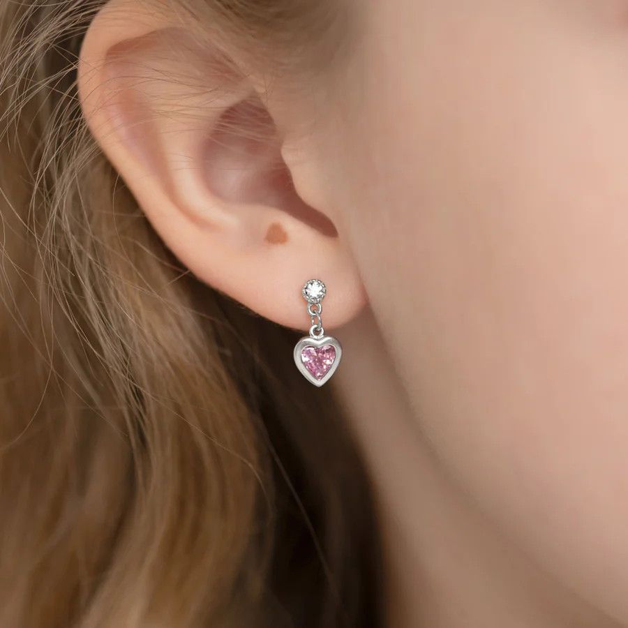 Other My First Dangle Hearts Earrings - Sterling Silver Size ONE SIZE - 2 Thumbnail