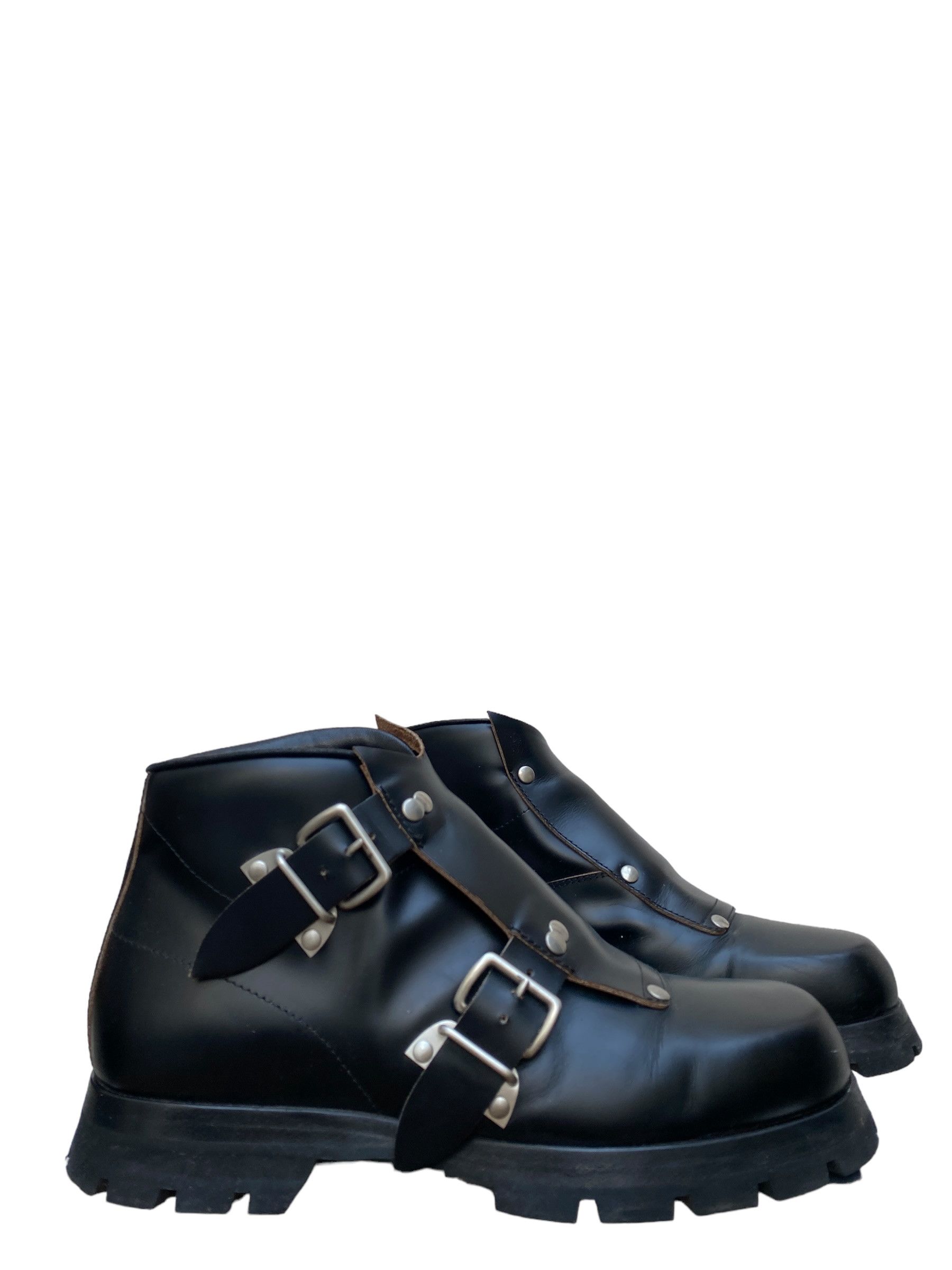 Jil Sander FW 2020 Black Leather Double Buckle Boots Size US 9 / EU 42 - 1 Thumbnail