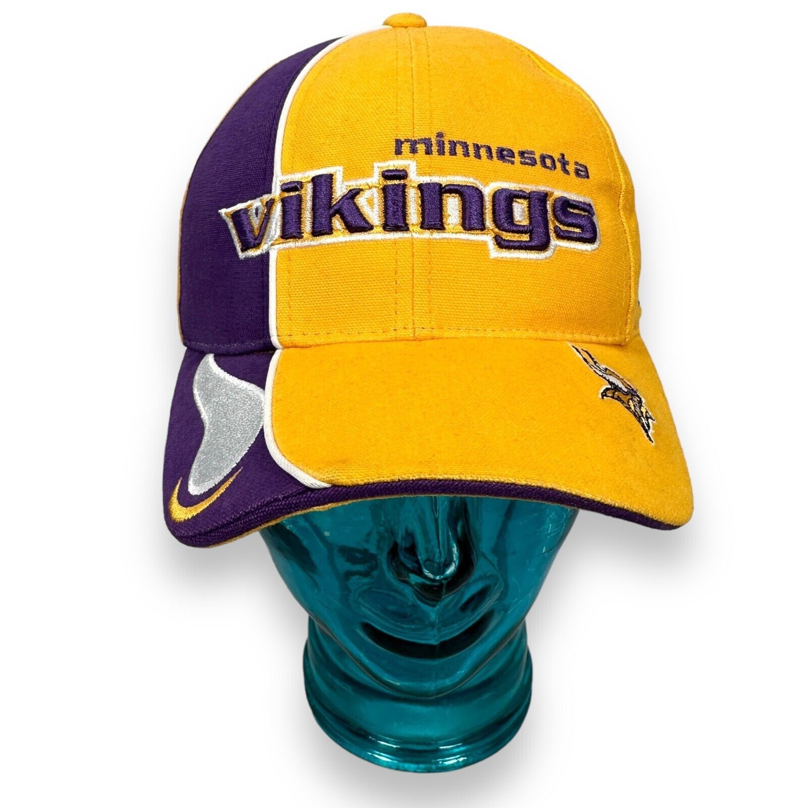Reebok Minnesota Vikings Hat Retro Reebok Cap Men's Yellow Cotton Size ONE SIZE - 1 Thumbnail