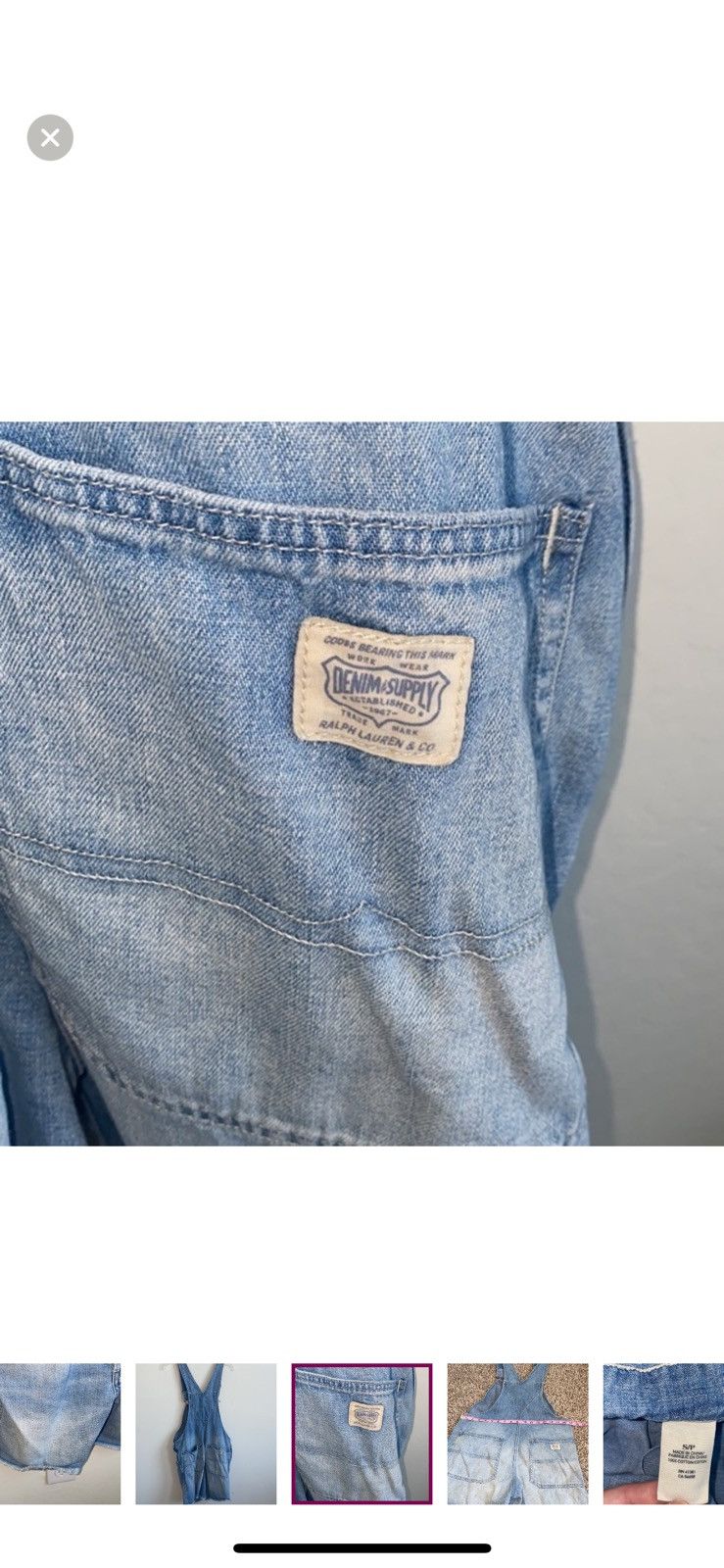 Denim & Supply Ralph Lauren Ralph Lauren denim and supply small denim shortalls Size 28" / US 6 / IT 42 - 8 Thumbnail