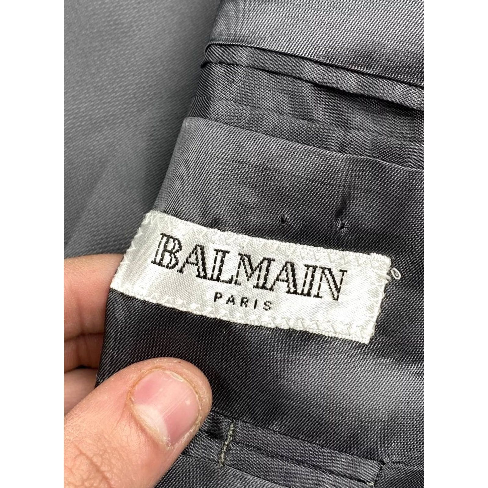 Balmain Balmain Wool 2 Piece Blazer Pants Men 44L Gray Size 44R - 5 Thumbnail