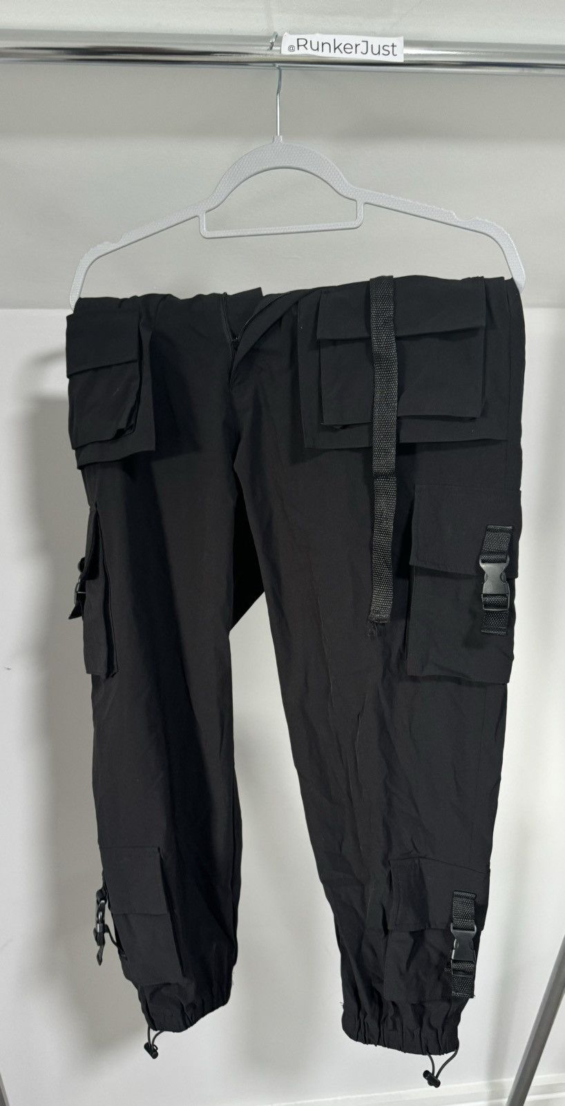 Japanese Brand Danke Schon - Black Cargo Pants Size US 30 / EU 46 - 13 Thumbnail