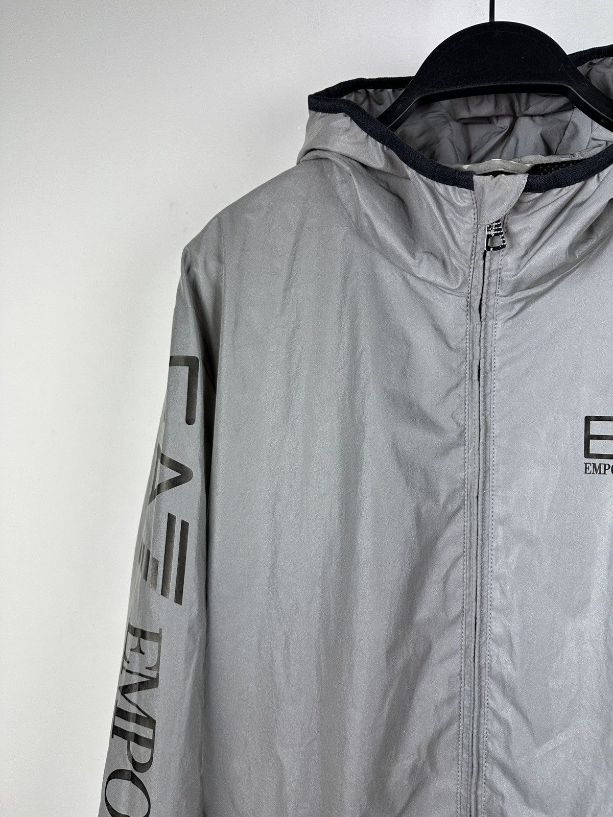 Armani × Emporio Armani Emporio Armani Reflective Zip Up Jacket Size US L / EU 52-54 / 3 - 3 Thumbnail