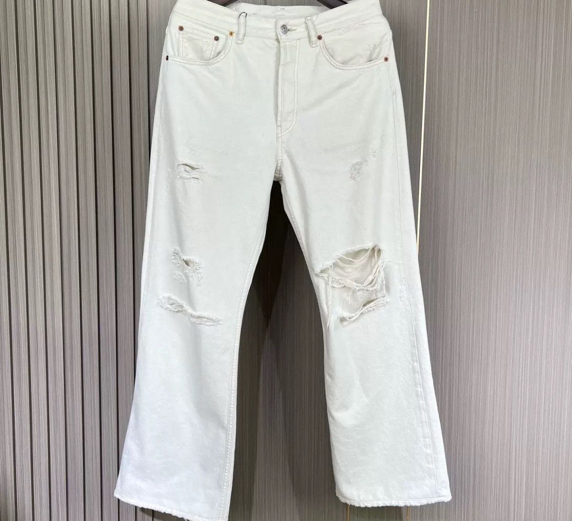 Acne Studios Acne Studios 2021m rocky road beige bootcut jeans