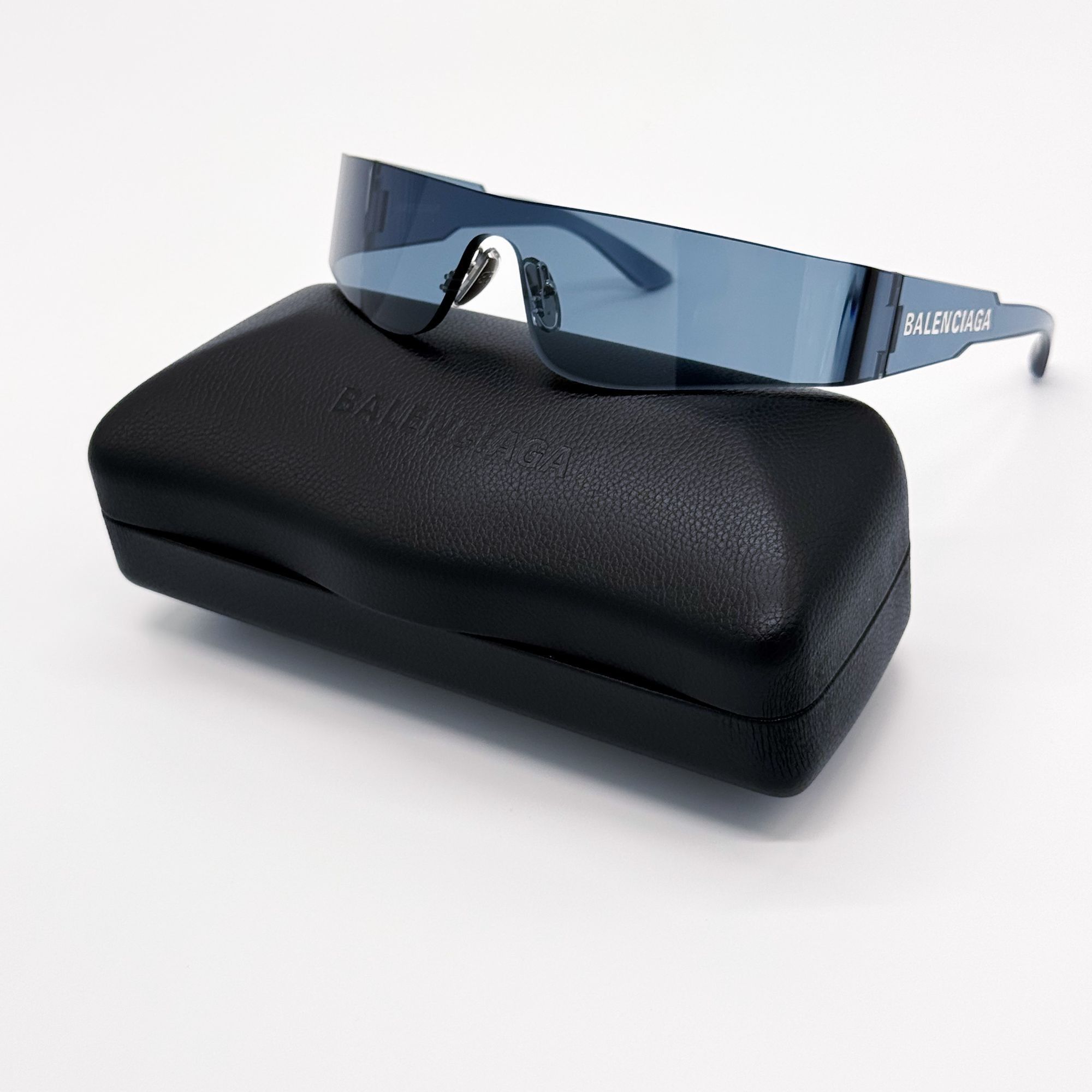 Balenciaga NEW BALENCIAGA BB0041S 014 SUNGLASSES BLUE SHIELD  display picture 3