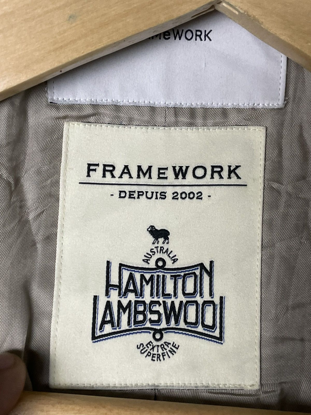 Japanese Brand × Vintage Framework Hamilton Lambswool Hooded Long Jacket(56) Size US M / EU 48-50 / 2 - 11 Thumbnail