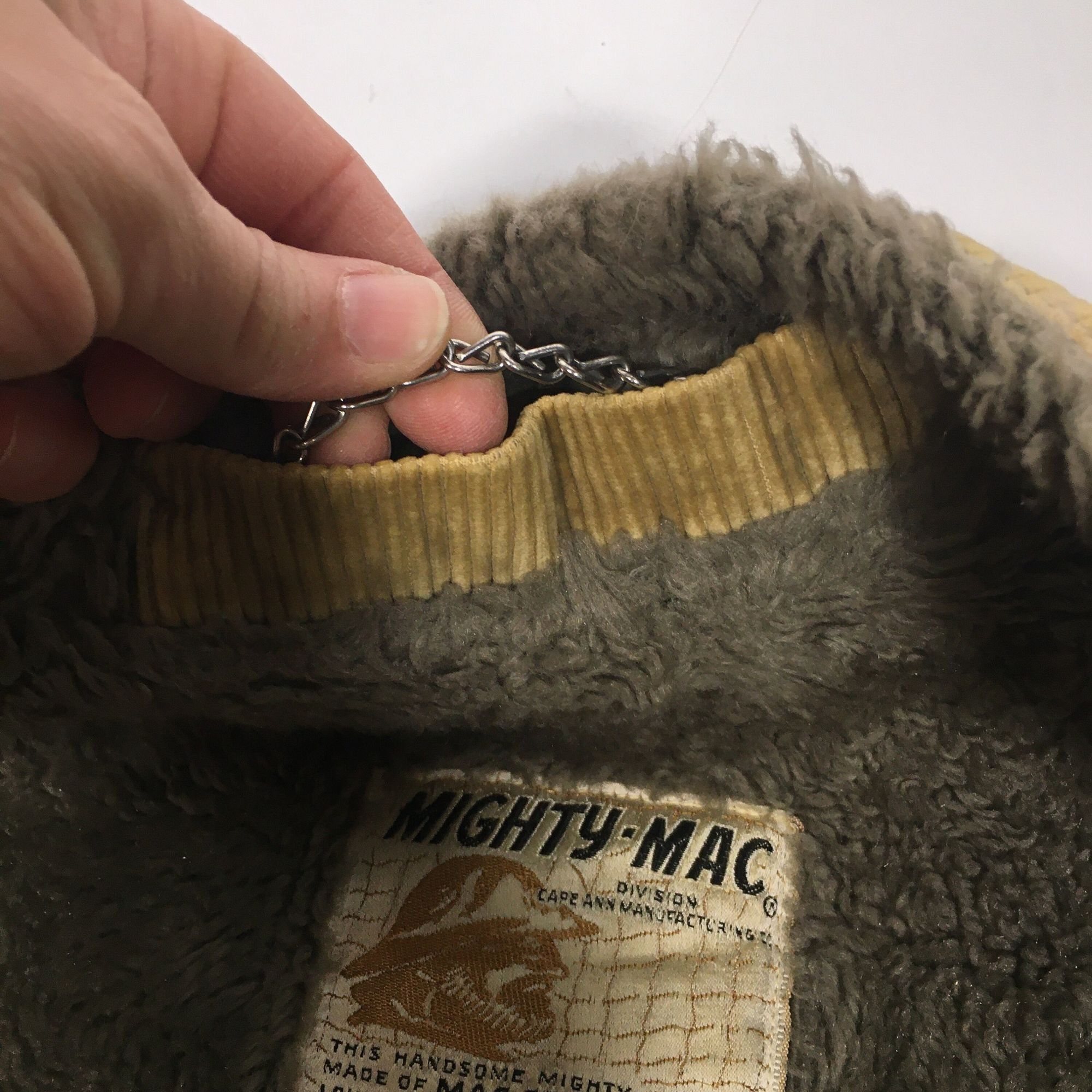 Other Vtg MIGHTY MAC Cord Coat Sherpa Lined Corduroy Jacket Size US M / EU 48-50 / 2 - 9 Thumbnail