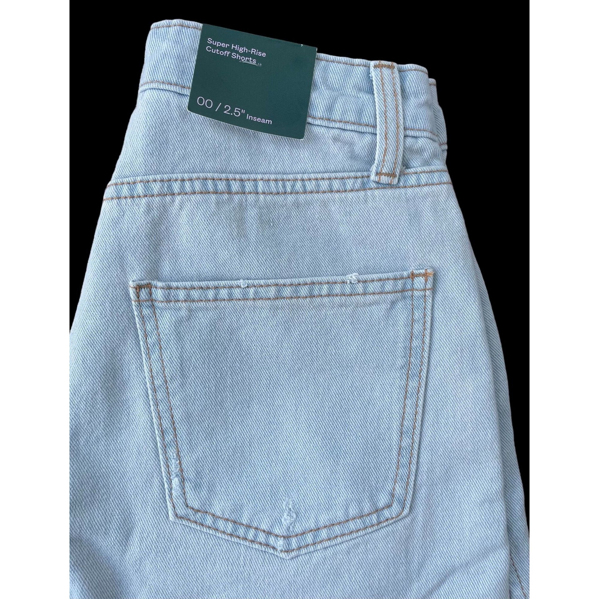 Other Wild Fable - Women's High-Rise Cutoff Short - Light Blue - 0 Size 24" / US 00 / IT 34 - 10 Thumbnail