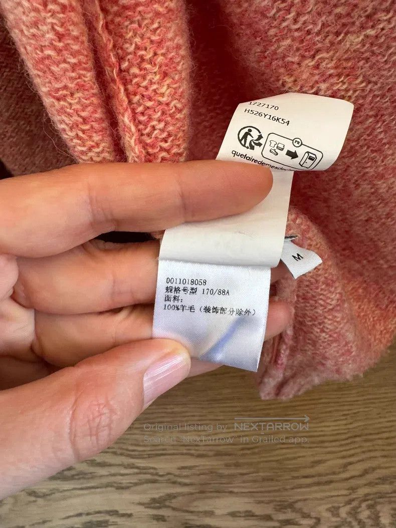 Loewe Loewe Salmon Pink Open Cardigan - Wool Size US M / EU 48-50 / 2 - 6 Thumbnail