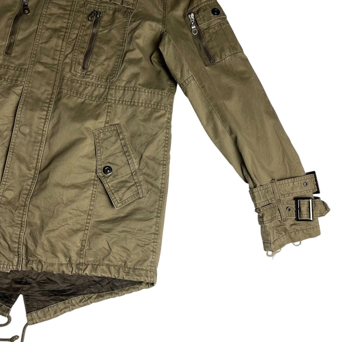 14th Addiction ROUSHATTE STANDARD MULTIPOCKET BONDAGE HOODIE PARKA JACKET Size US L / EU 52-54 / 3 - 7 Thumbnail