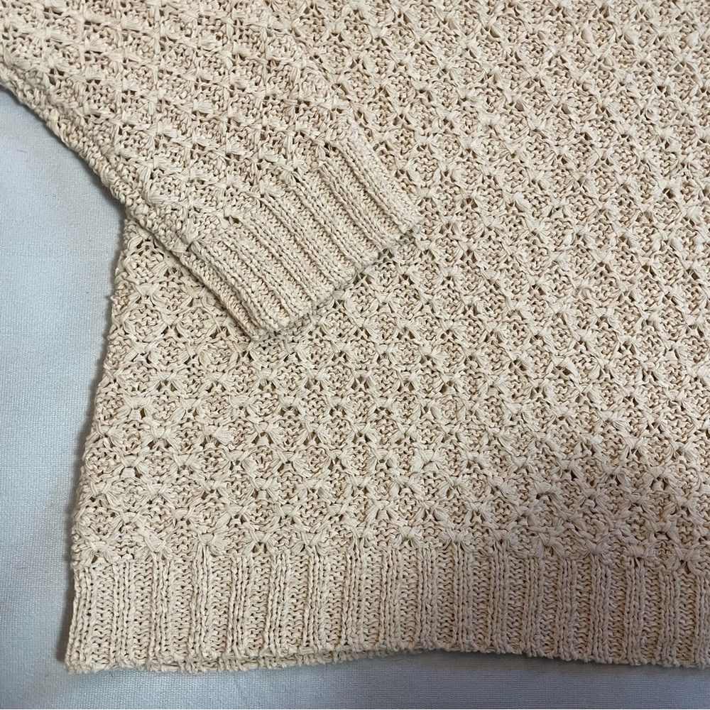 Jones New York Jones New York Pale Pink Knit Long Sleeve V-Neck V-Back Swe Size L / US 10 / IT 46 - 9 Thumbnail