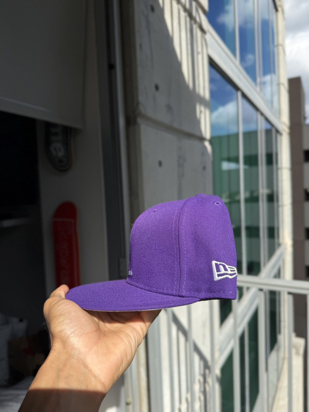 Supreme Supreme Box Logo Fitted 7 3/8 (purple) brand new | Grailed