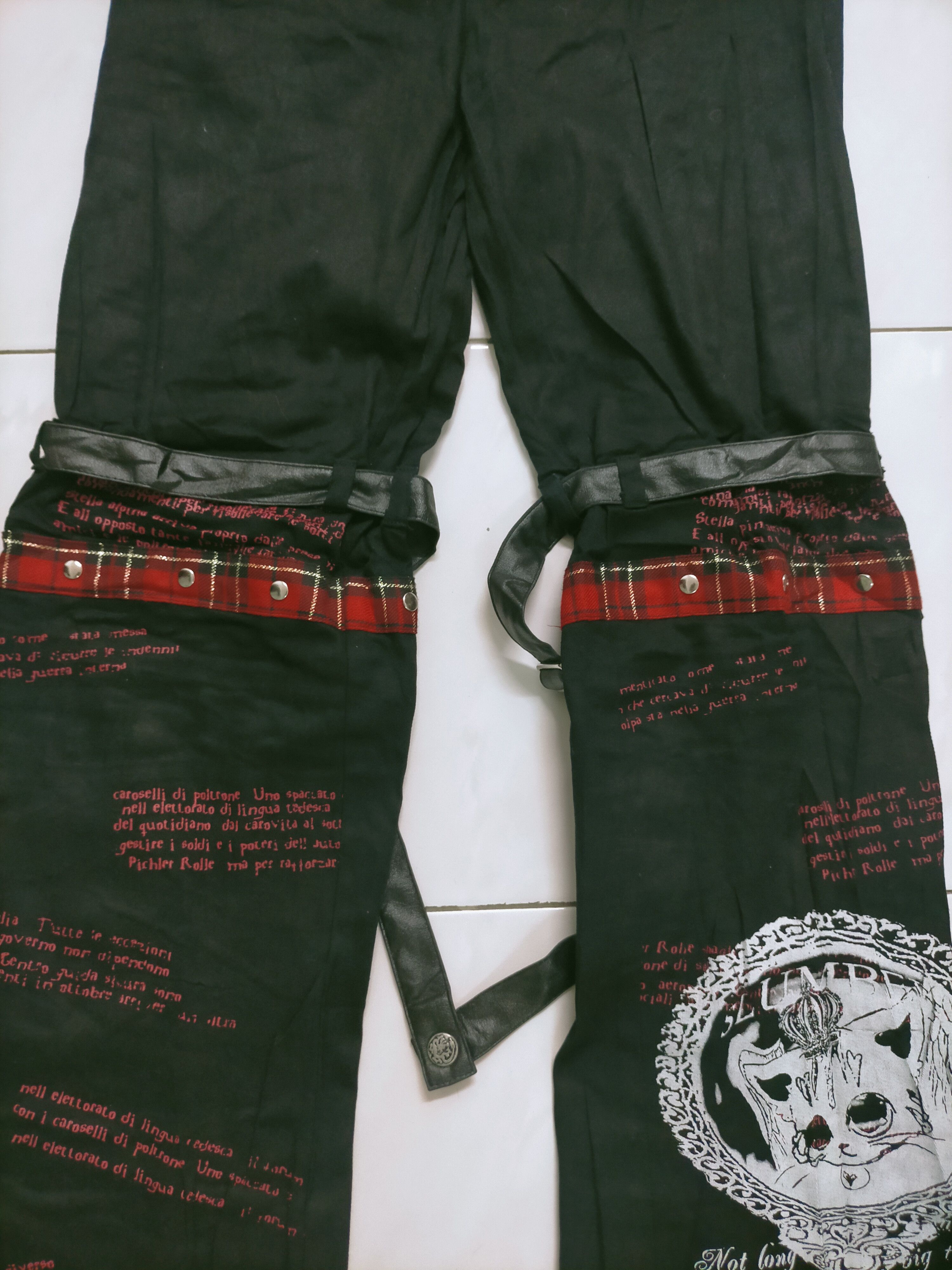 If Six Was Nine 🔥 Vintage Blood Storm Club Body Line Punk Bondage Pants Size US 28 / EU 44 - 3 Thumbnail