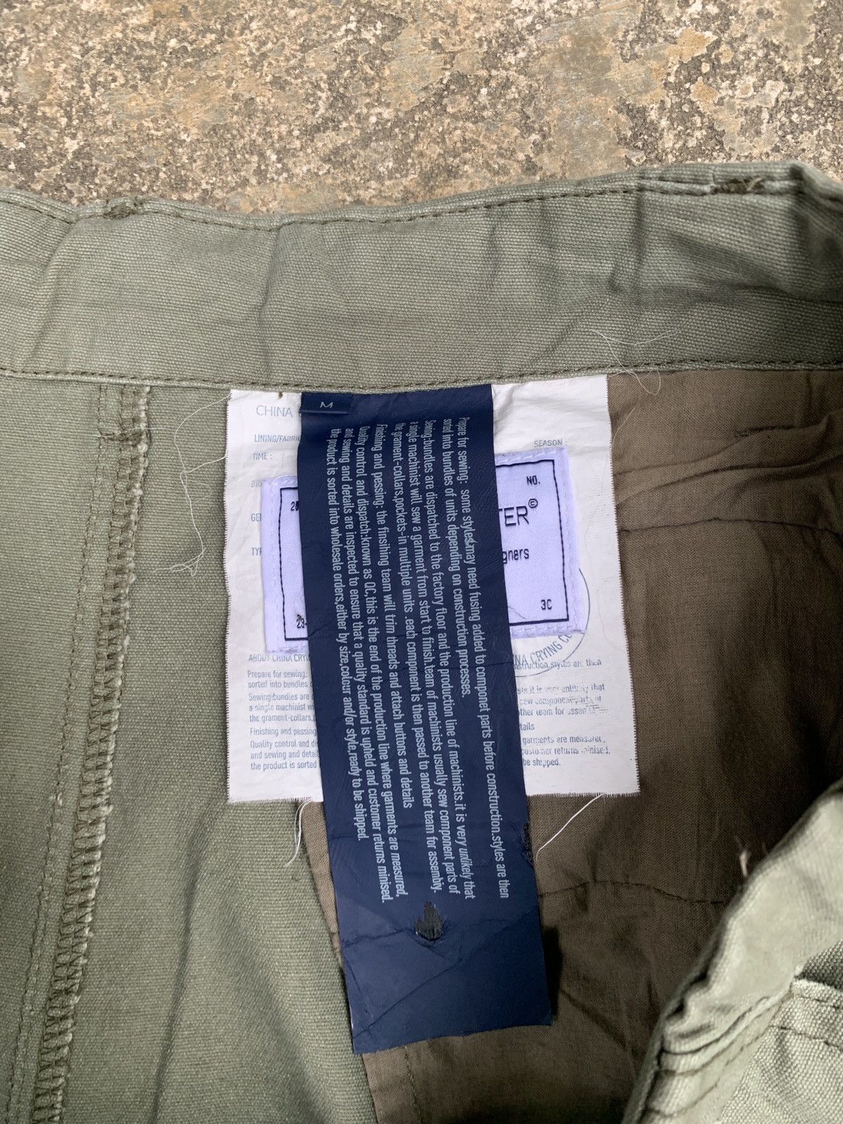 Japanese Brand China Crying Center Green Army Baggy Baloon Canvas Pants Size US 36 / EU 52 - 7 Thumbnail