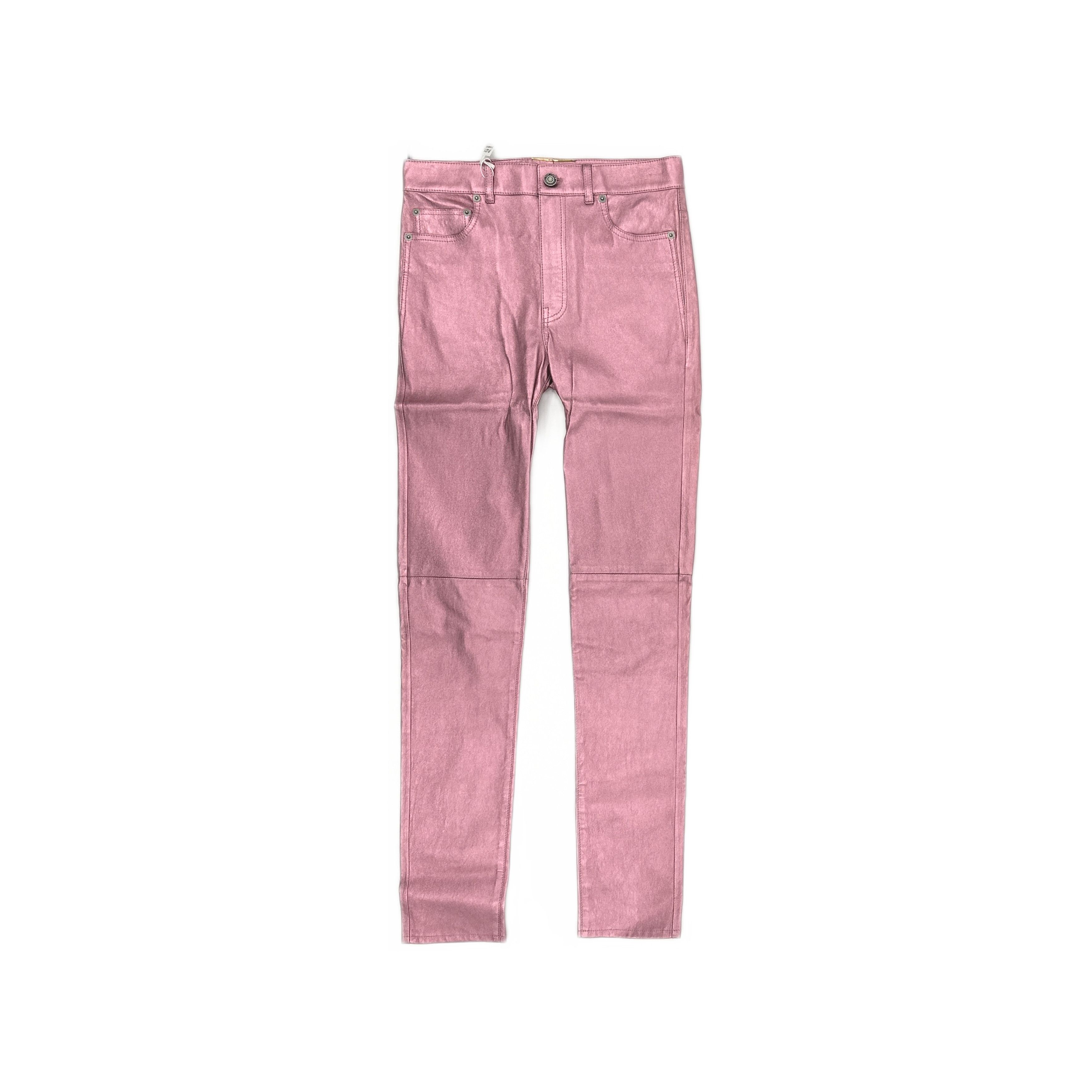 Saint Laurent Paris Saint Laurent Metallic Leather Pants F38 Size 27" / US 4 / IT 40 - 1 Thumbnail