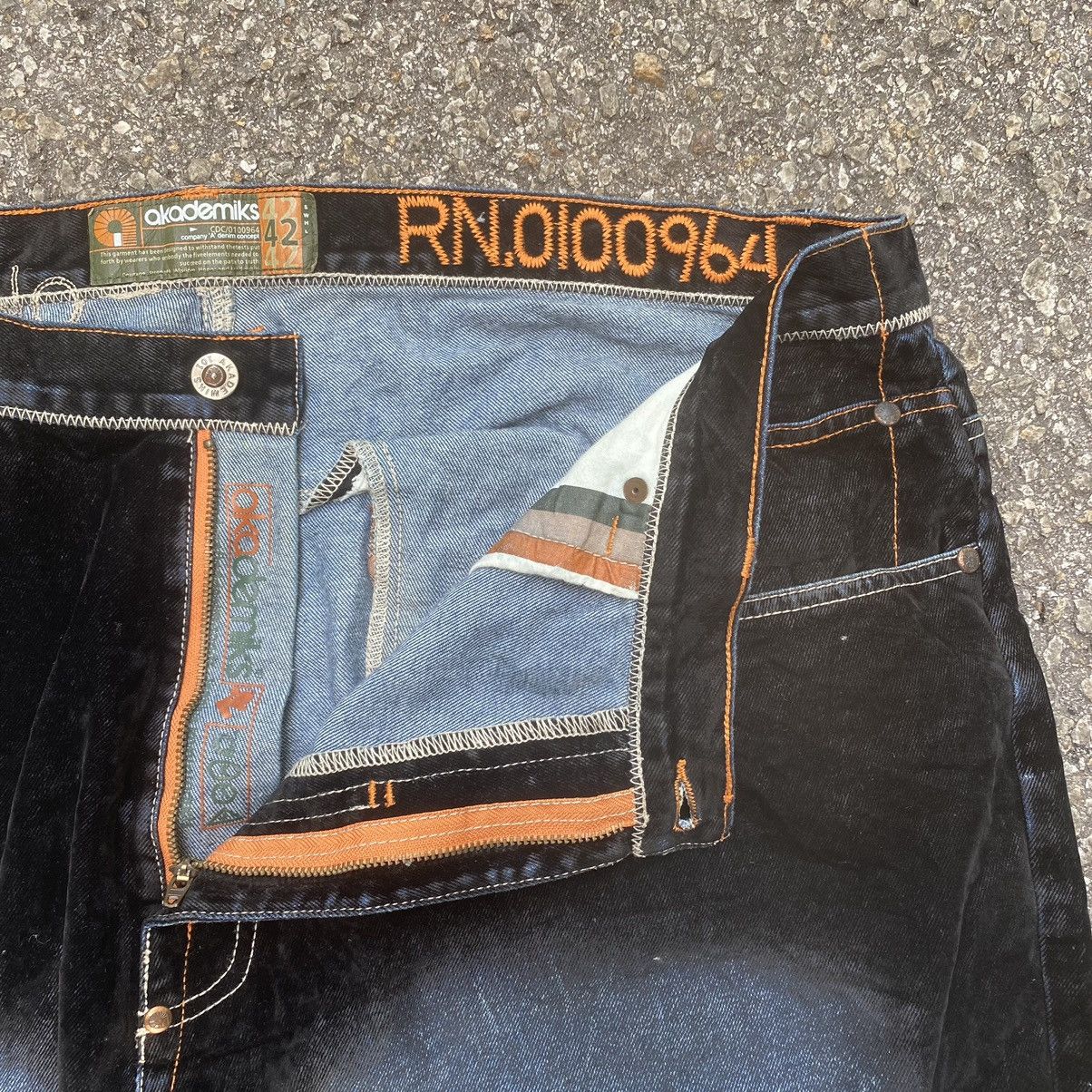 Akademiks Crazy Vintage Y2K Akademiks Baggy Jeans Faded Denim Size US 42 / EU 58 - 5 Thumbnail