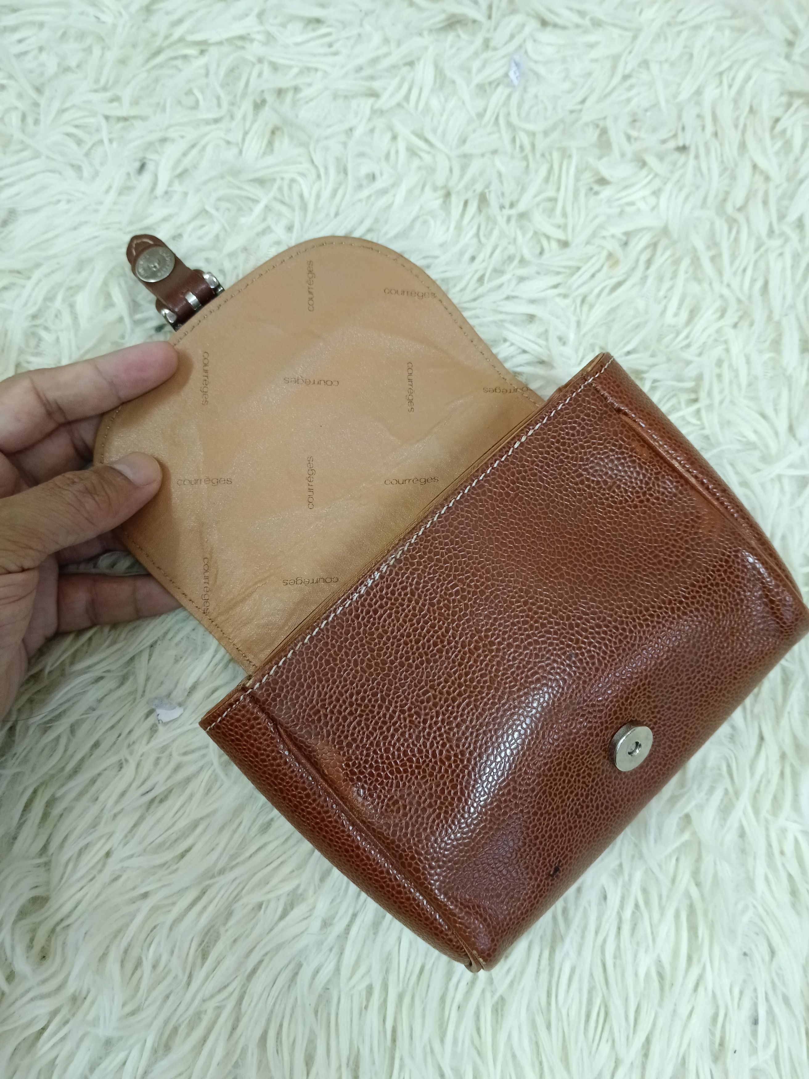 Courreges COURREGES LEATHER POUCH Size ONE SIZE - 9 Thumbnail