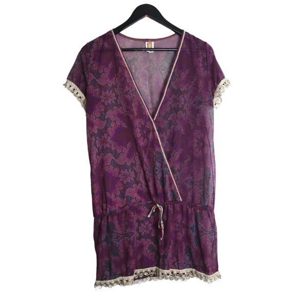 Other Maaji Danza Swimsuit Multicolor Floral Short Sleeve Coverup Size S / US 4 / IT 40 - 1 Thumbnail