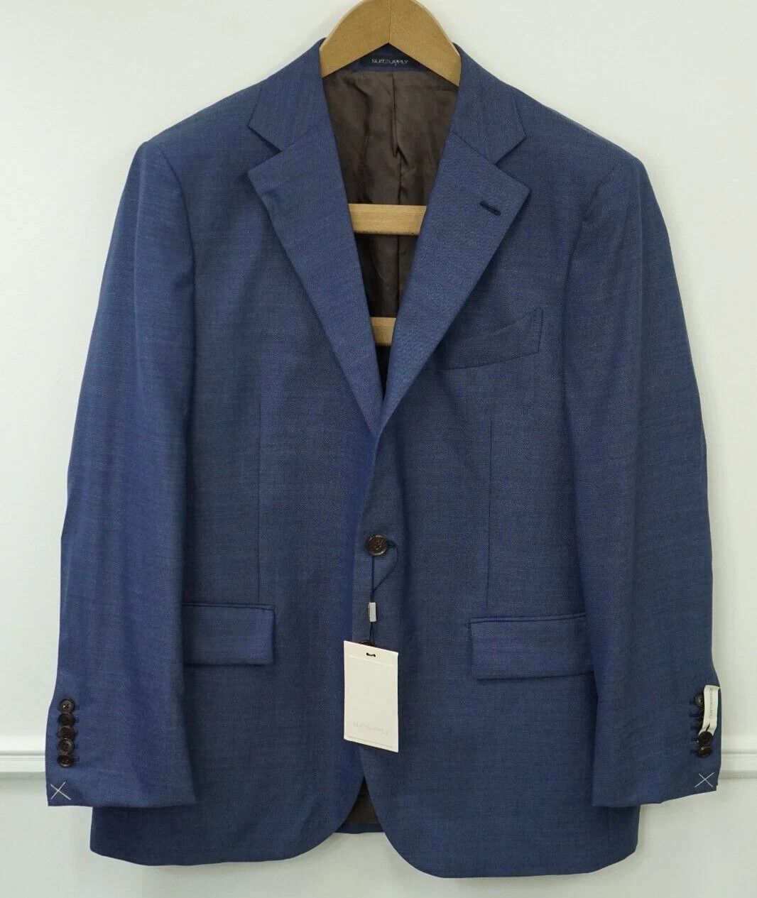 Suitsupply Men Suitsupply Blazer La Spalla Vitale Barberis Blue US46L Size 46L - 1 Thumbnail