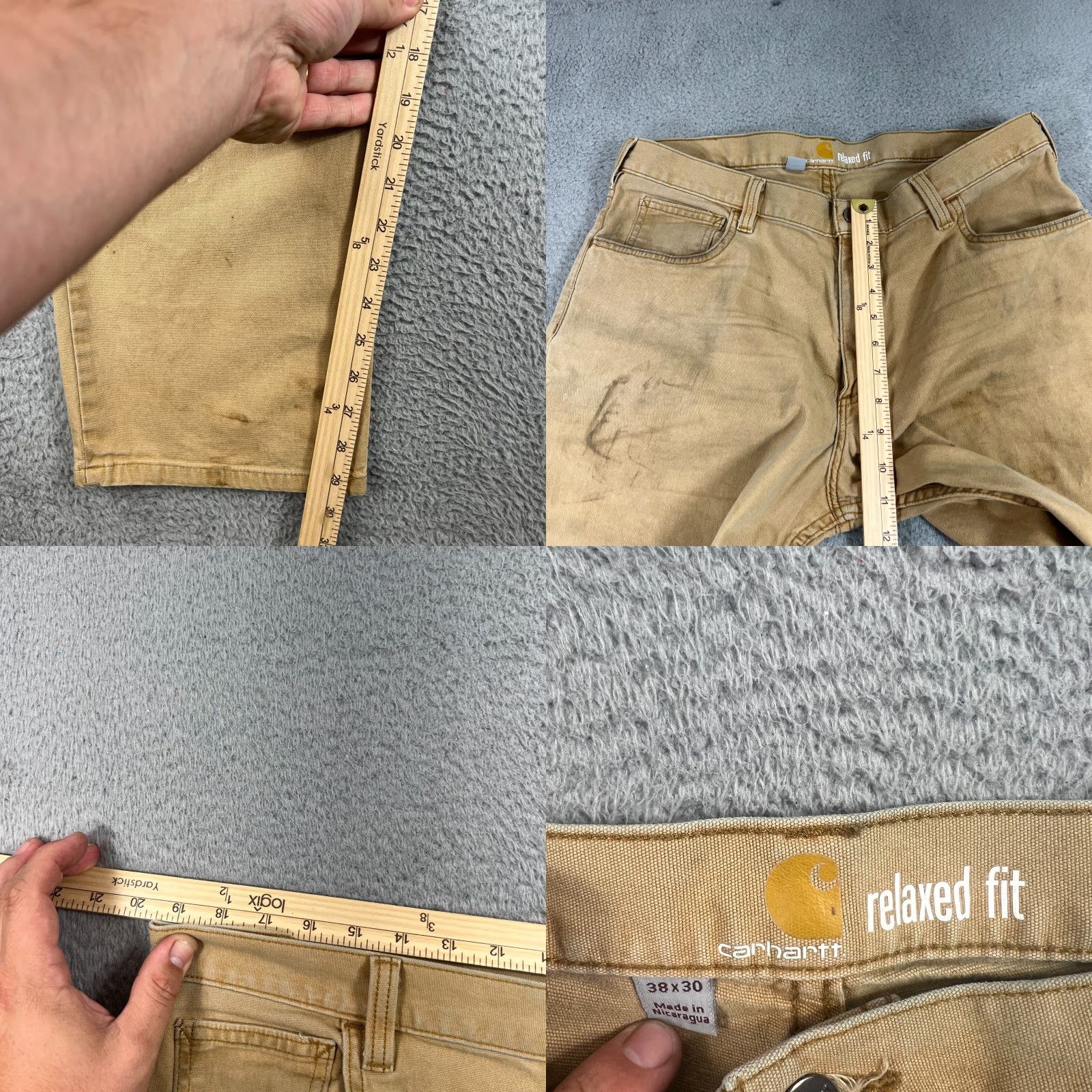 Carhartt Vintage Carhartt Men’s Pants 38x30 Tan Relaxed Fit Workwear Khakis Men's Clothing Size US 38 / EU 54 - 8 Thumbnail
