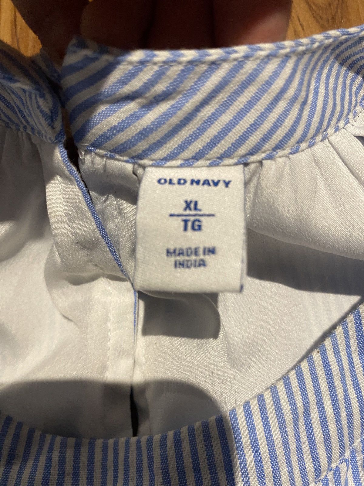 Old Navy Old Navy Striped Blue and White Midi Dress Size XL / US 12-14 / IT 48-50 - 3 Thumbnail