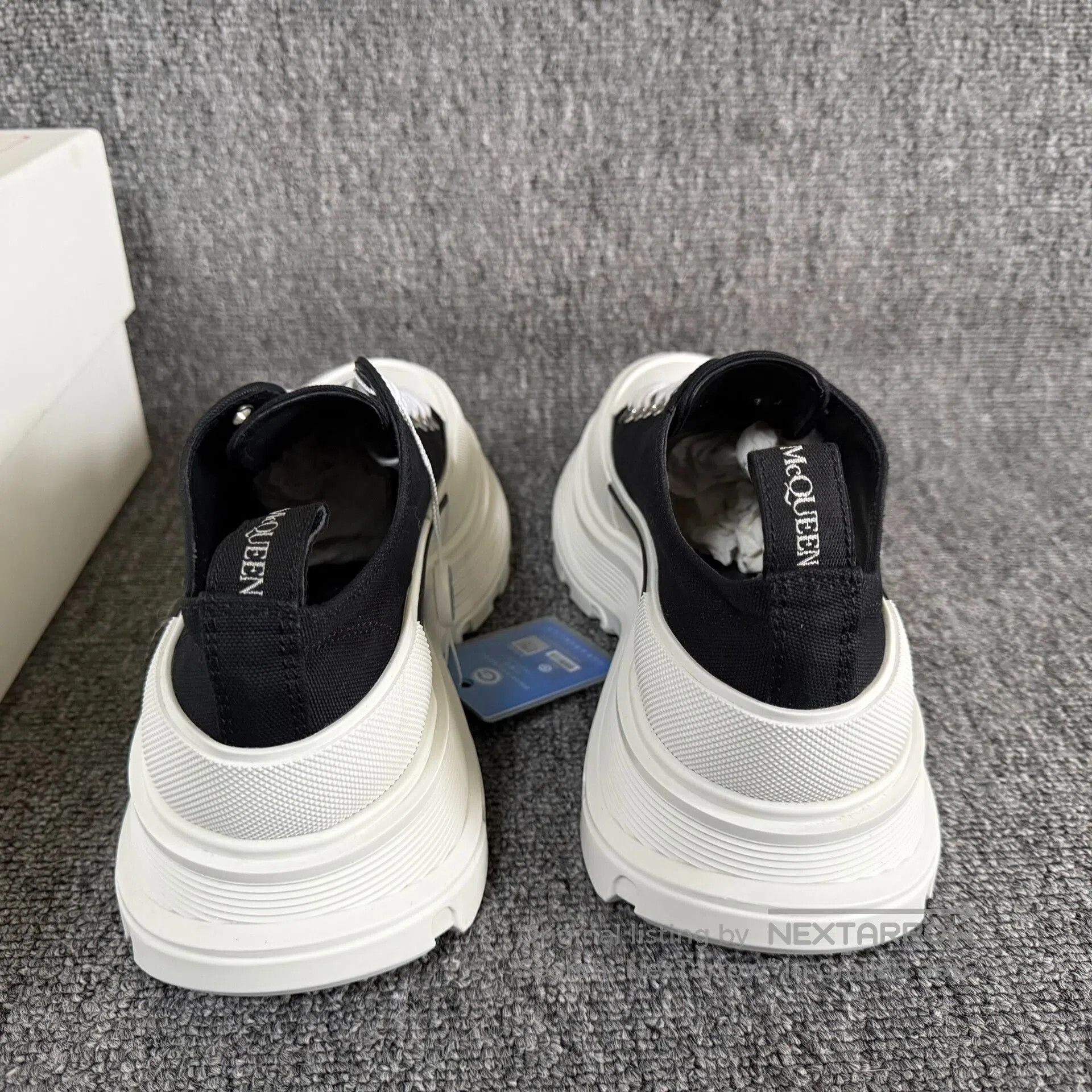 Alexander McQueen Alexander McQueen Platform Canvas Shoes. Size US 7 / IT 37 - 4 Thumbnail
