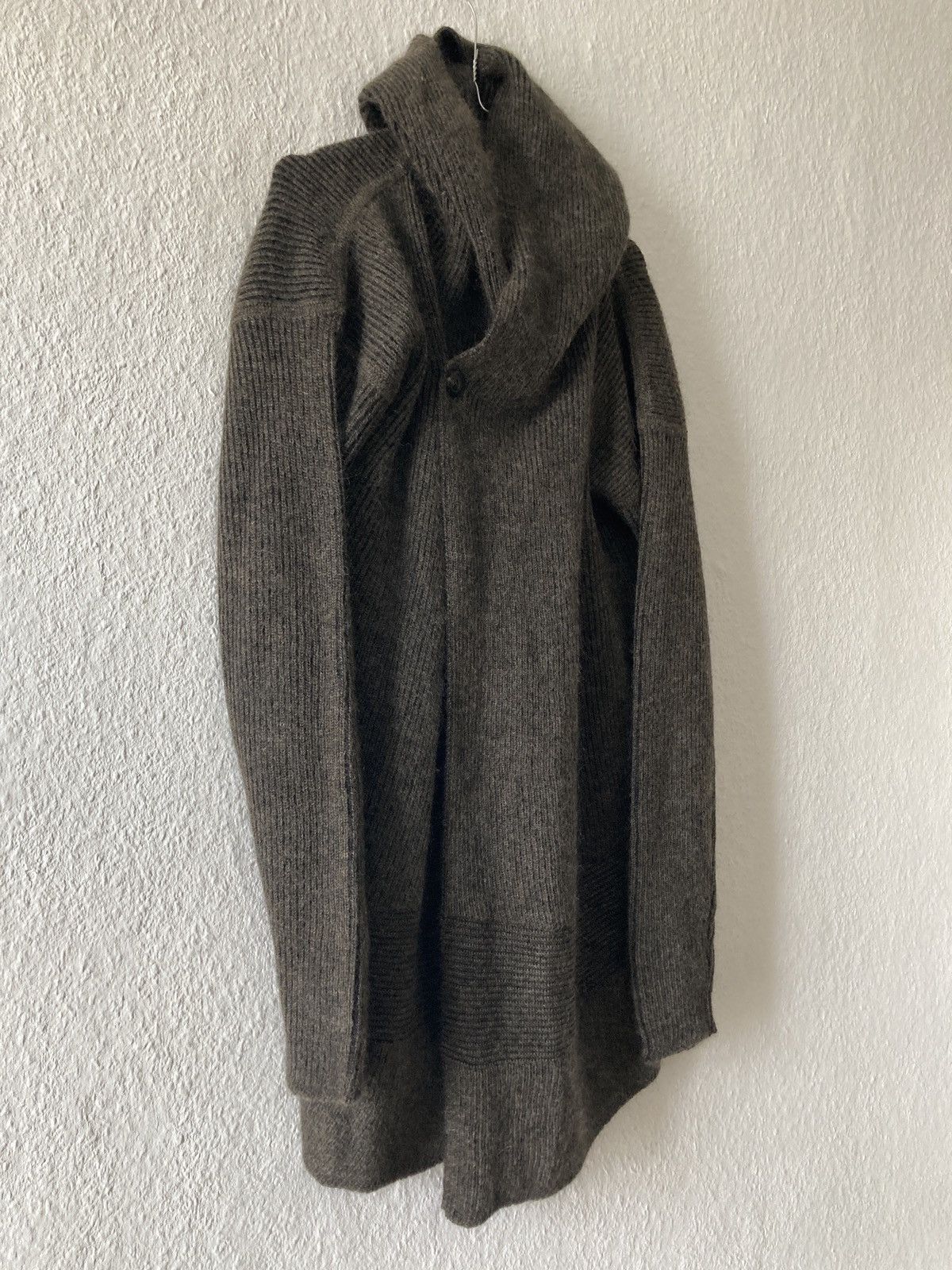 Rick Owens F/W 19 "LARRY" Hooded Mohair & Wool Knit Jacket Rick Owens L Size US L / EU 52-54 / 3 - 7 Thumbnail