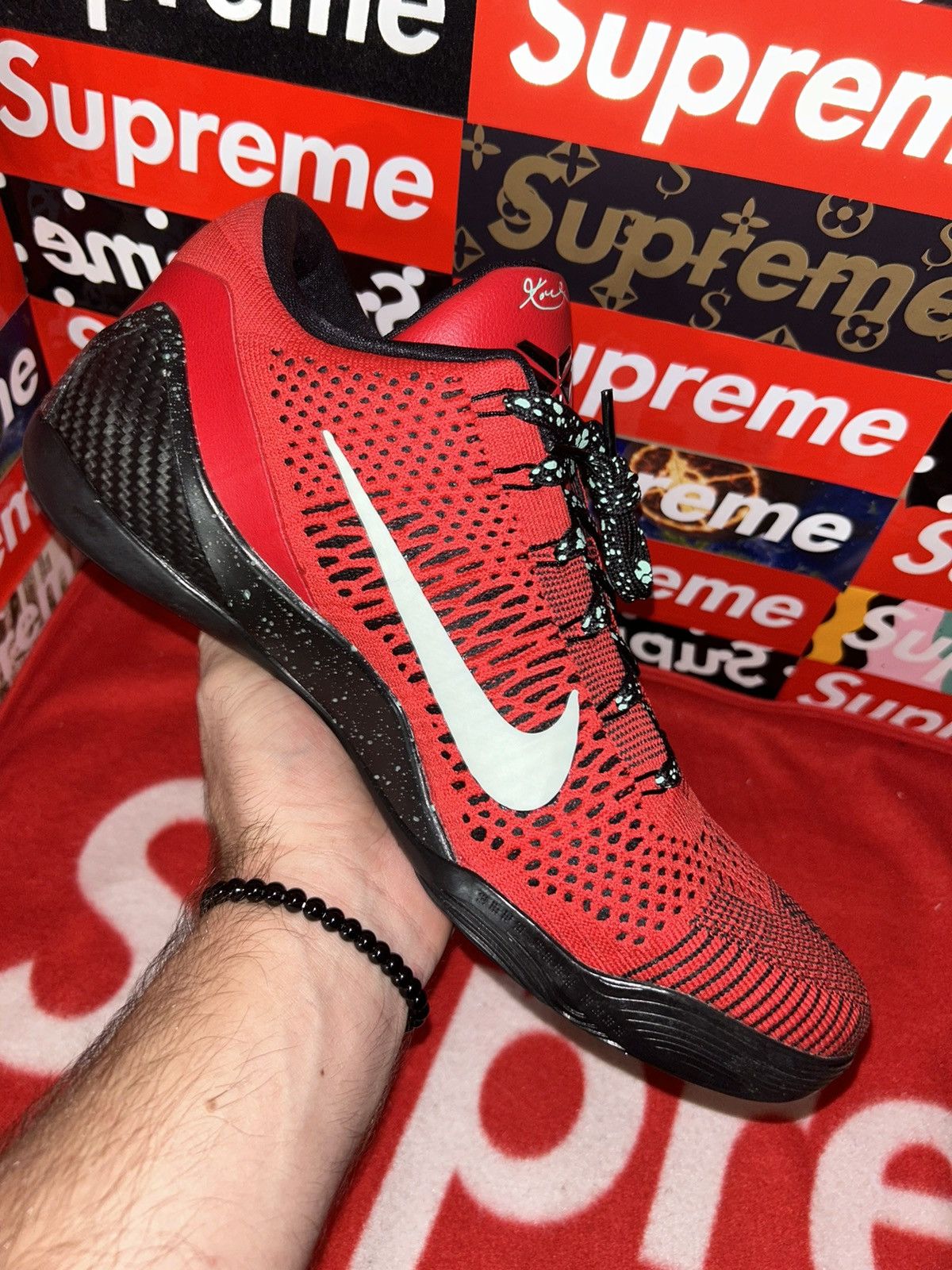 Nike Nike Kobe 9 Elite Low University Red 639045-600 size 12 VNDS Size US 12 / EU 45 - 8 Thumbnail