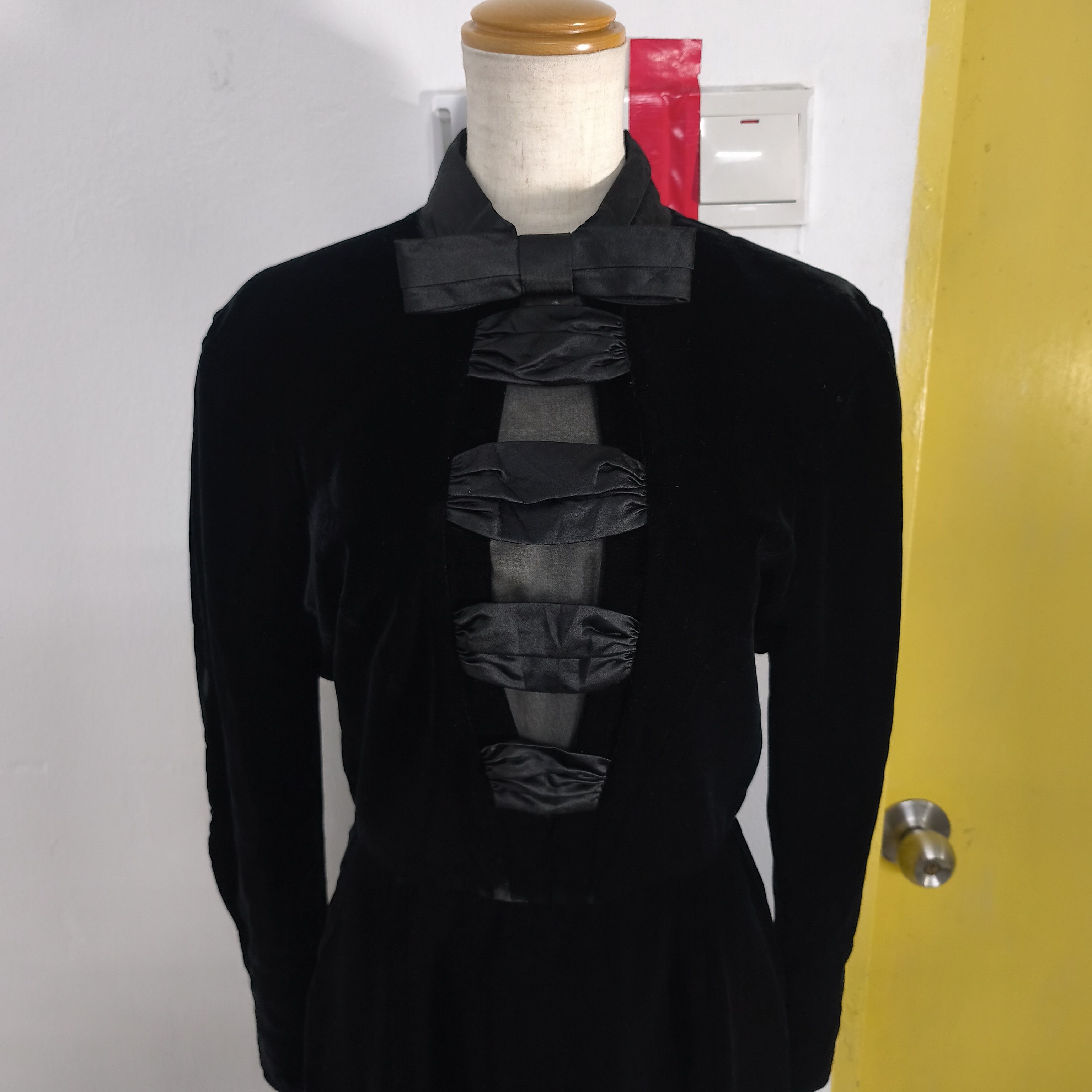 Thierry Mugler Thierry Mugler Velvet Long Dress Vintage Size M / US 6-8 / IT 42-44 - 2 Thumbnail