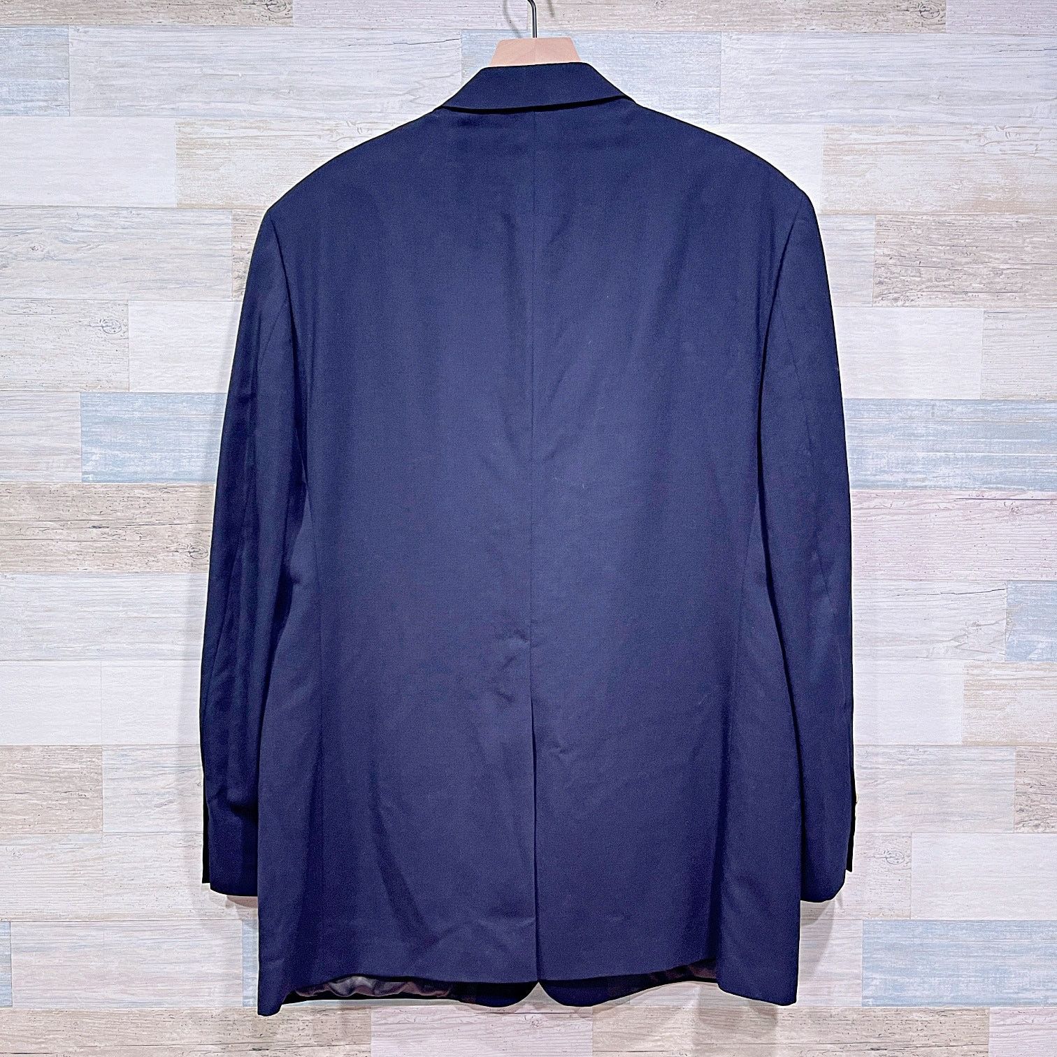 Brooks Brothers Brooks Brothers Gold Metal Button Hopsack Blazer Navy 43R Size 42R - 6 Thumbnail