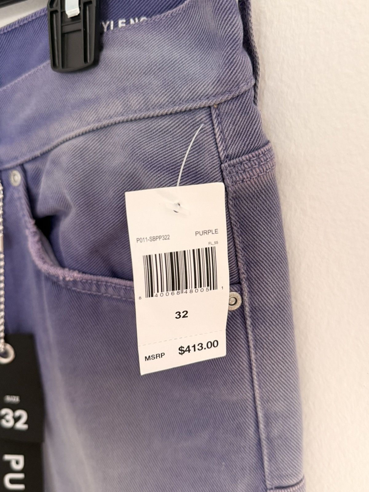 Purple Brand Purple Brand Size 32 NWT Distressed Paint made in Italy Size US 32 / EU 48 - 4 Thumbnail