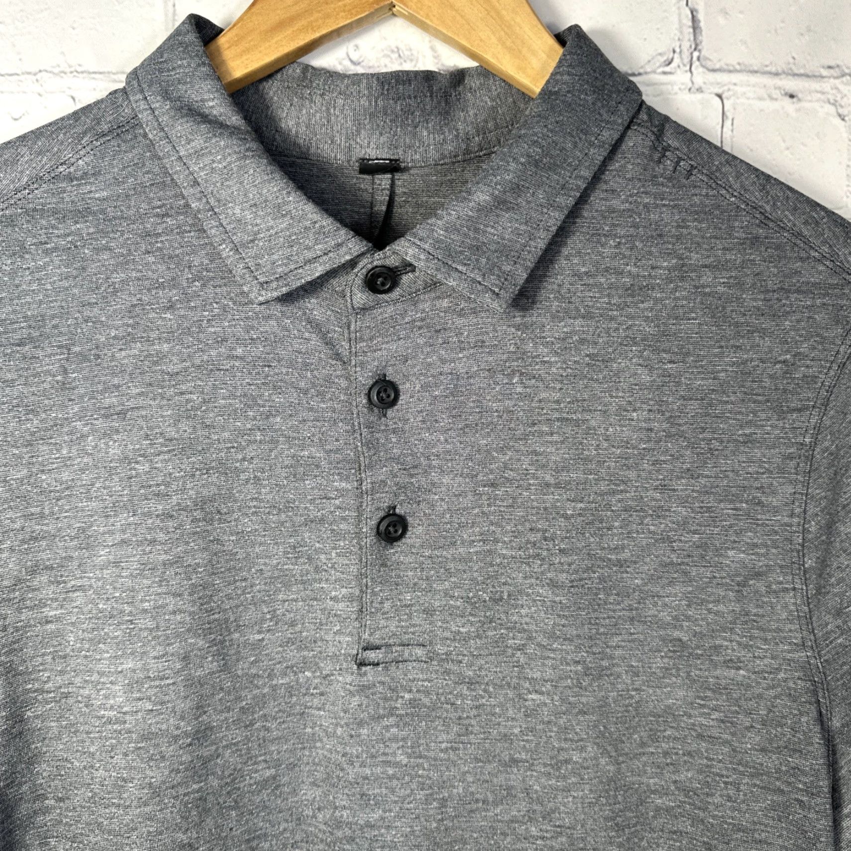 Lululemon Lululemon Evolution Polo Shirt Mens S Heather Gray Performance Golf Casual Shirt Size US S / EU 44-46 / 1 - 2 Thumbnail