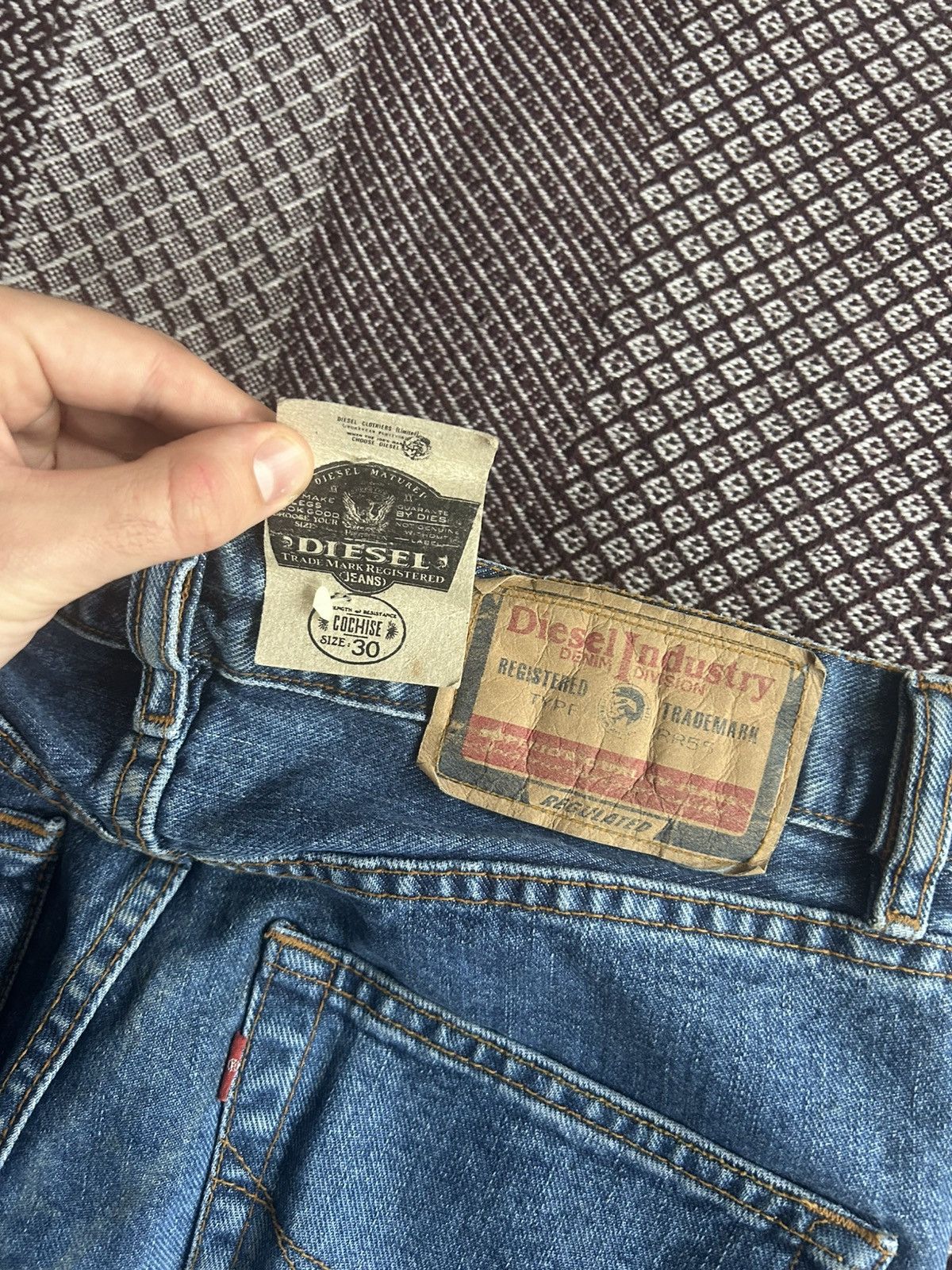Diesel Vintage Diesel Denim Jeans Distressed Faded NWT Size 30 Rare Size US 30 / EU 46 - 9 Thumbnail