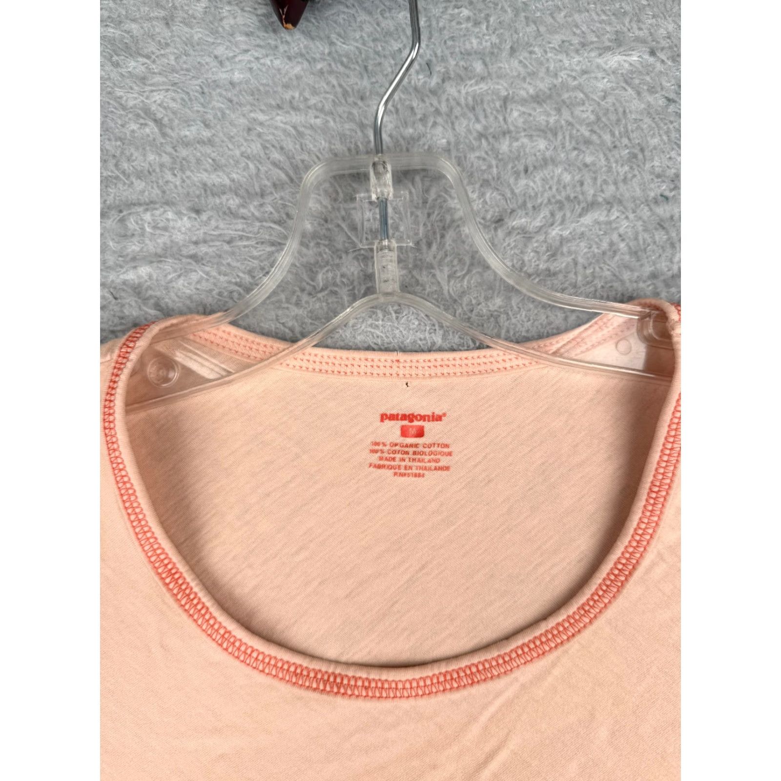 Patagonia Patagonia Shirt Women Medium Pink 3/4 Sleeve Crew Neck 100% Cotton Size M / US 6-8 / IT 42-44 - 7 Thumbnail
