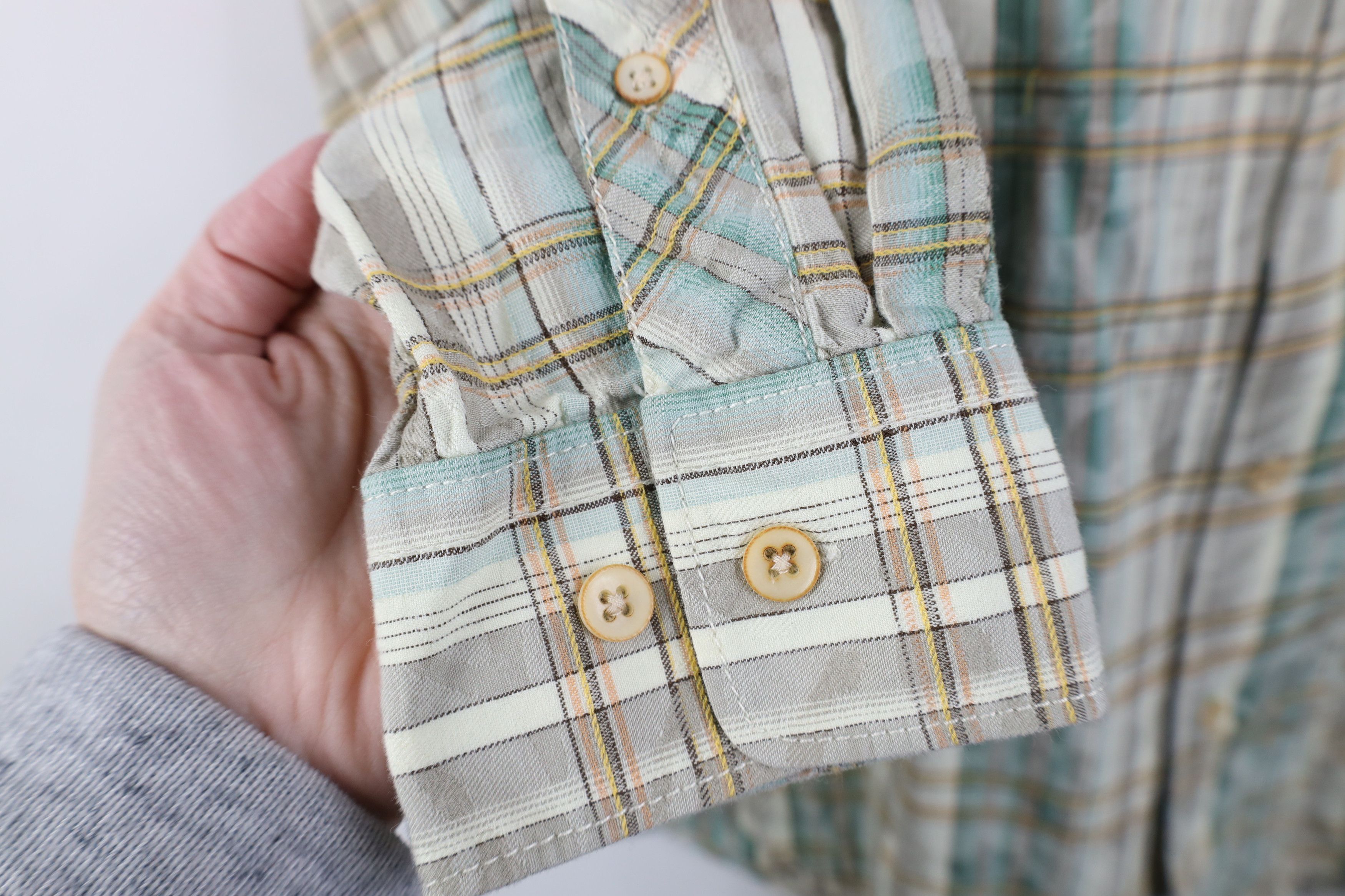 Tommy Bahama Vintage Tommy Bahama Flower Collared Button Shirt Plaid Size US L / EU 52-54 / 3 - 4 Thumbnail